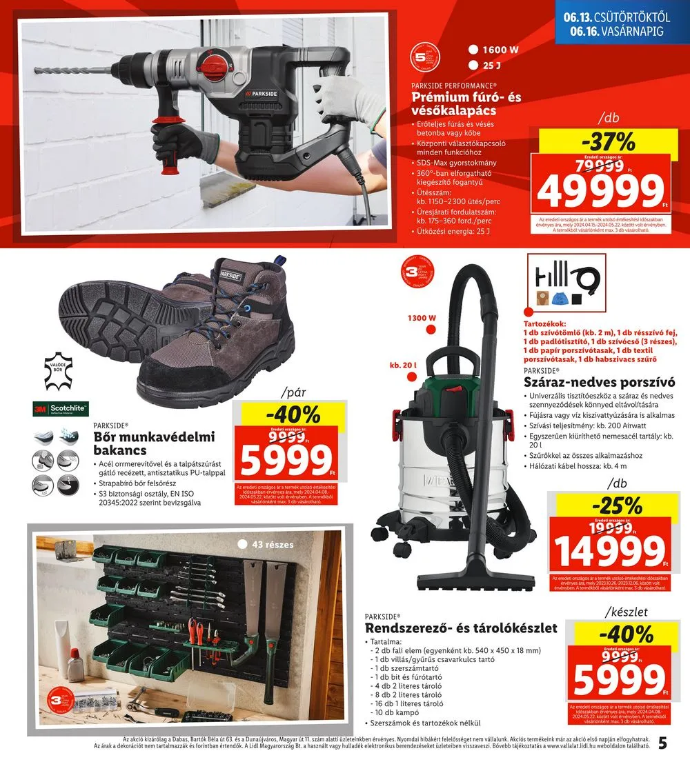 Lidl akciós újság Regionális 06.13–06.16 – 5. oldal