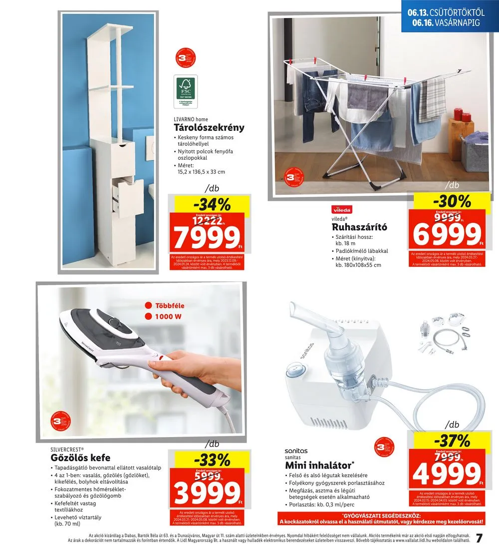 Lidl akciós újság Regionális 06.13–06.16 – 7. oldal