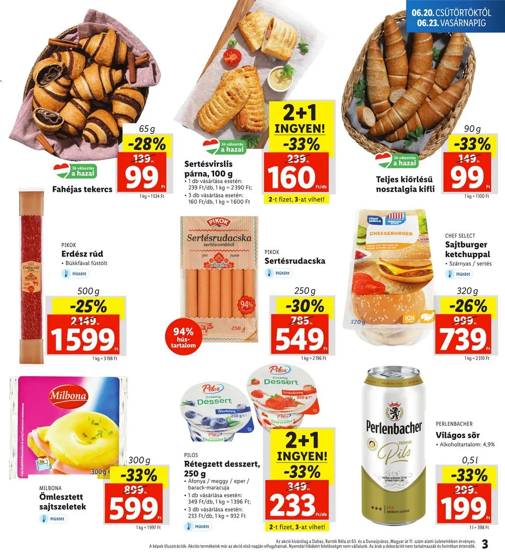 Lidl akciós újság Regionális 06.20–06.23 – 3. oldal