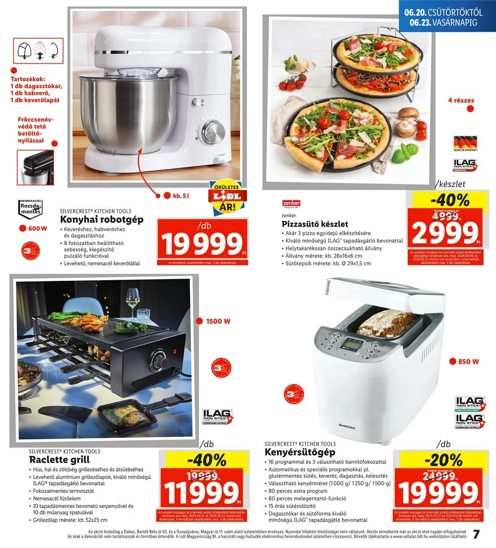 Lidl akciós újság Regionális 06.20–06.23 – 7. oldal