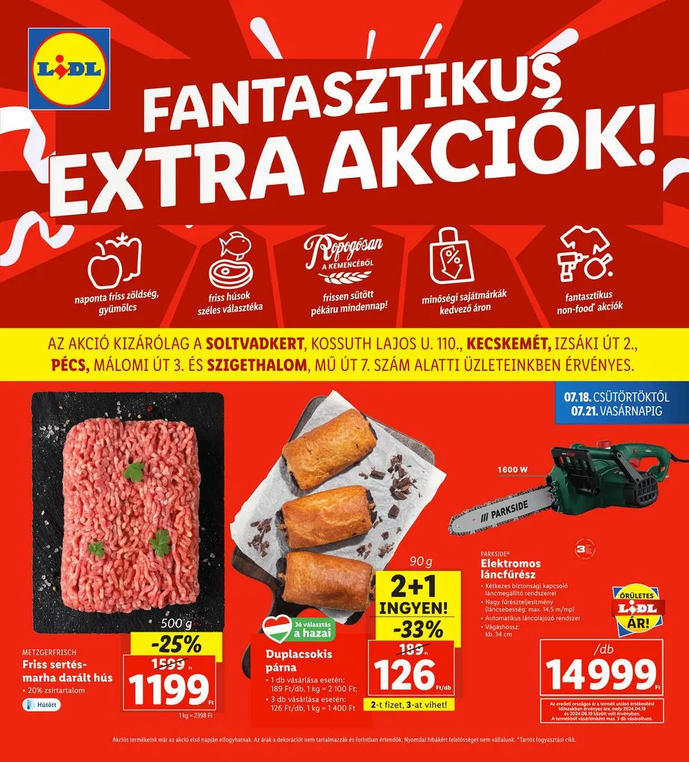 Lidl akciós újság Regionális 07.18–07.21