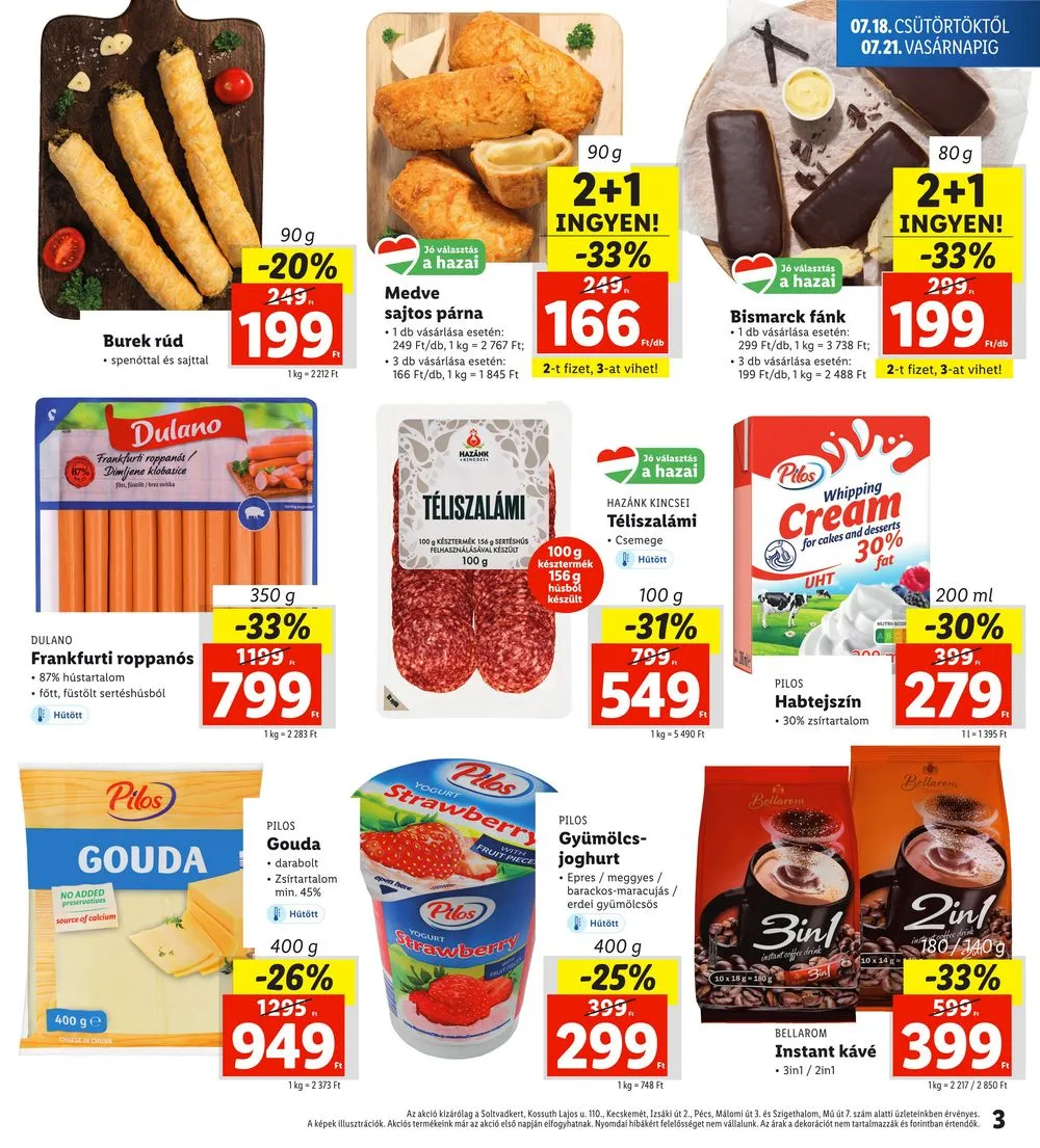 Lidl akciós újság Regionális 07.18–07.21 – 3. oldal