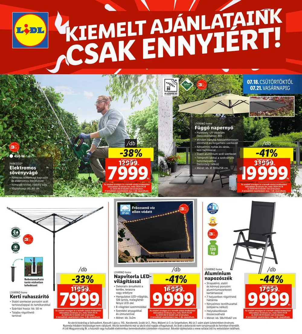 Lidl akciós újság Regionális 07.18–07.21 – 4. oldal