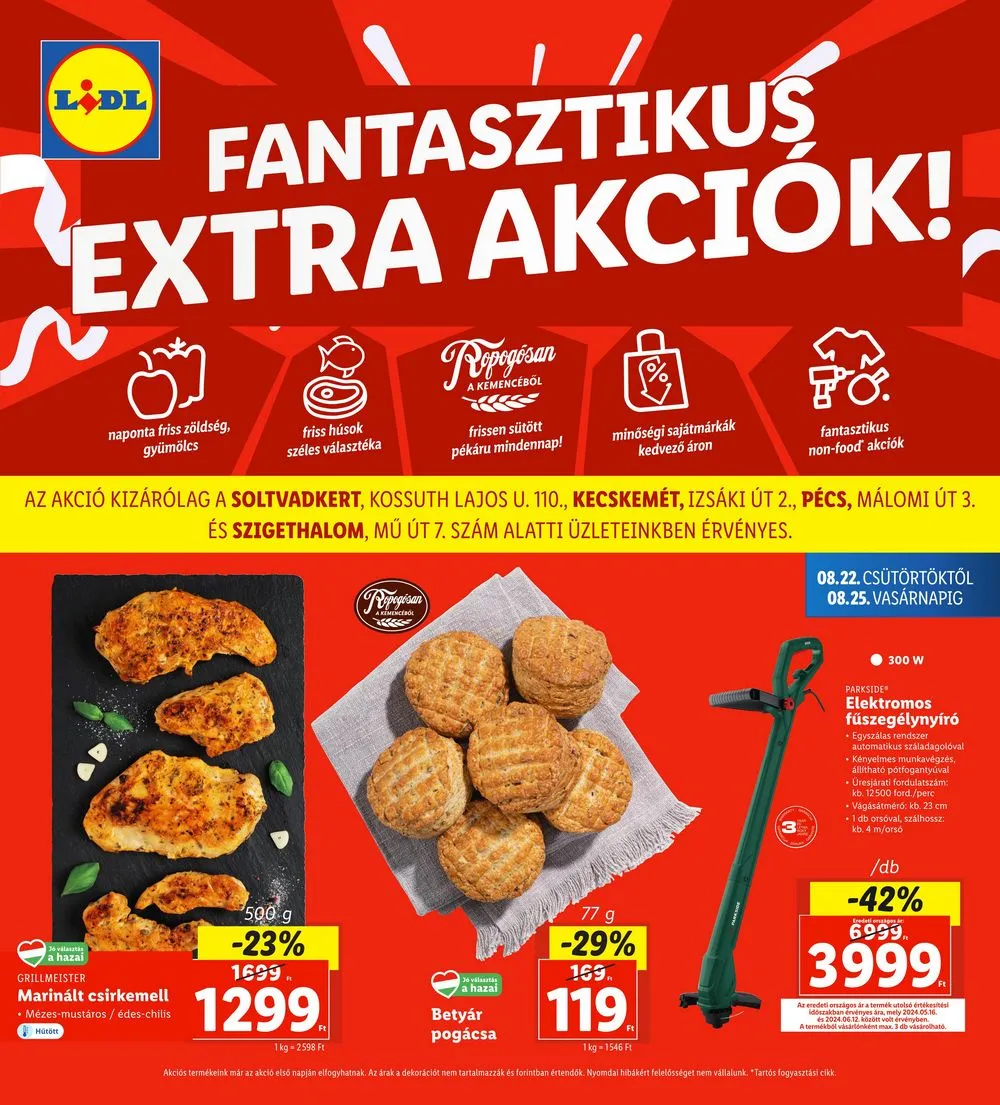 Lidl akciós újság Regionális 08.22–08.25