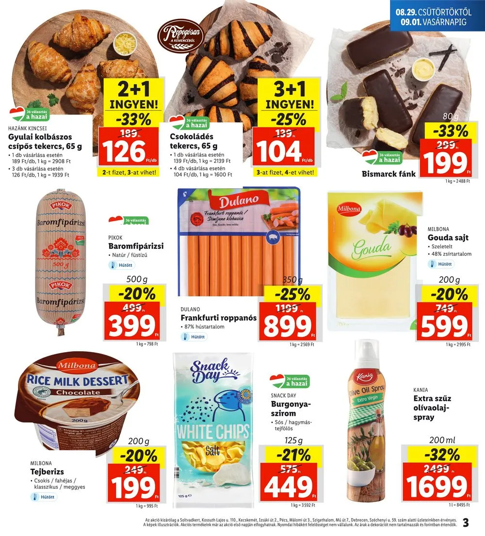 Lidl akciós újság Regionális 08.29–09.01 – 3. oldal