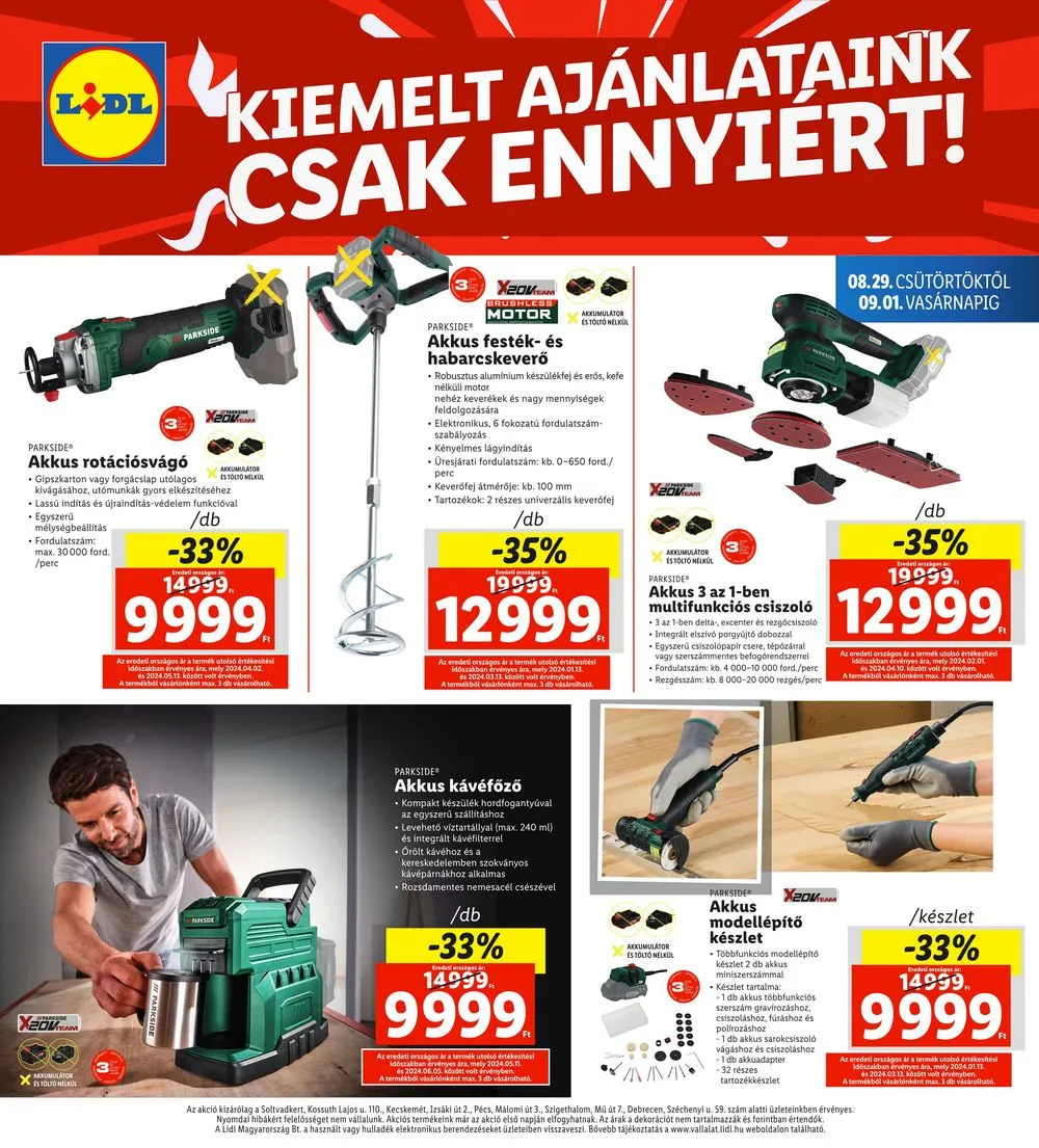 Lidl akciós újság Regionális 08.29–09.01 – 4. oldal
