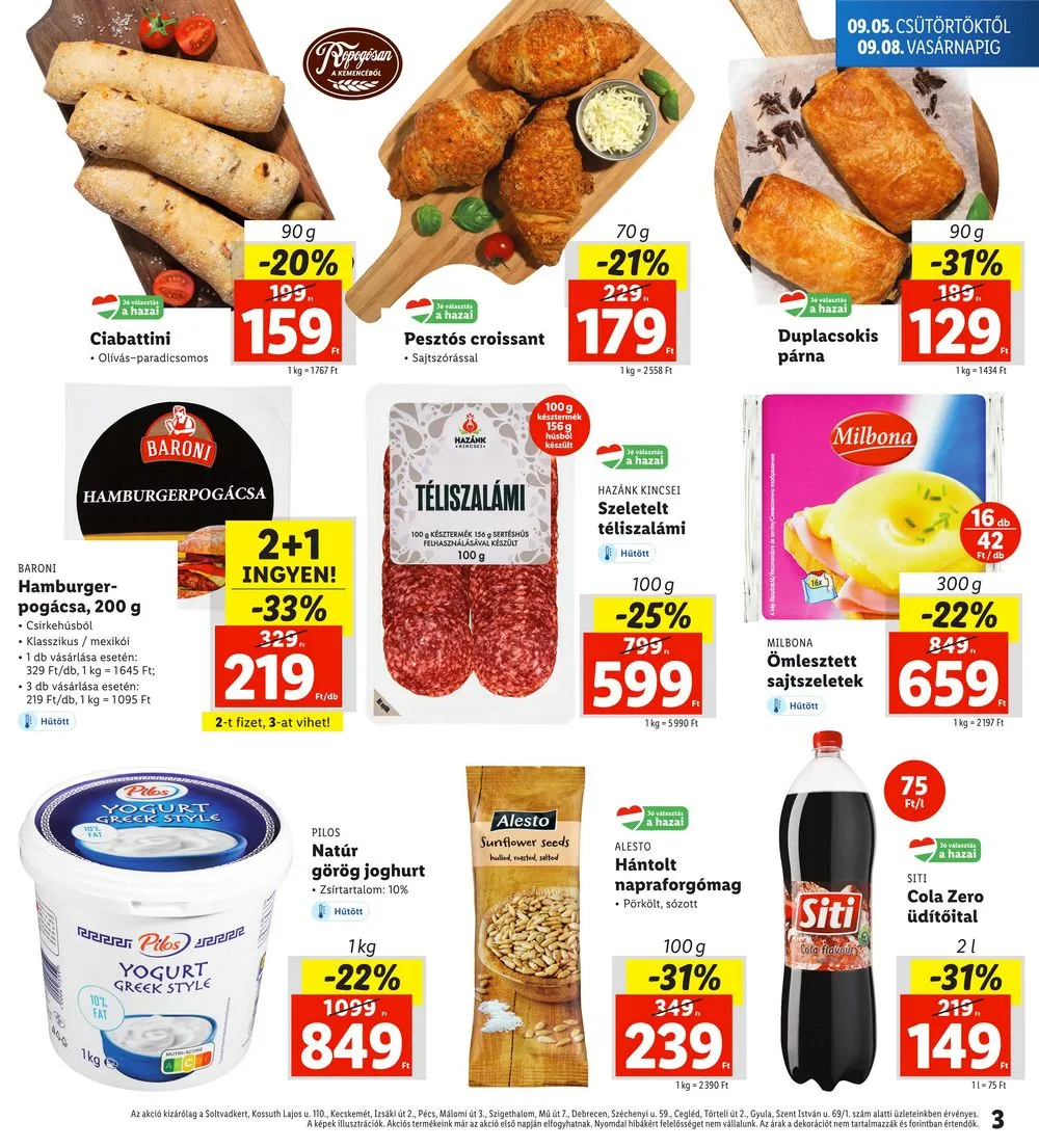 Lidl akciós újság Regionális 09.05–09.08 – 3. oldal