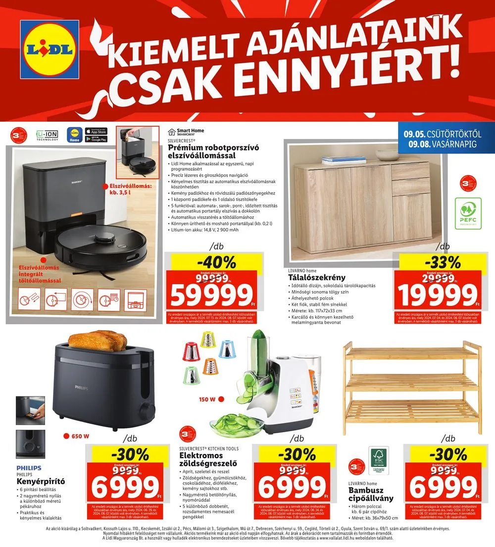 Lidl akciós újság Regionális 09.05–09.08 – 4. oldal
