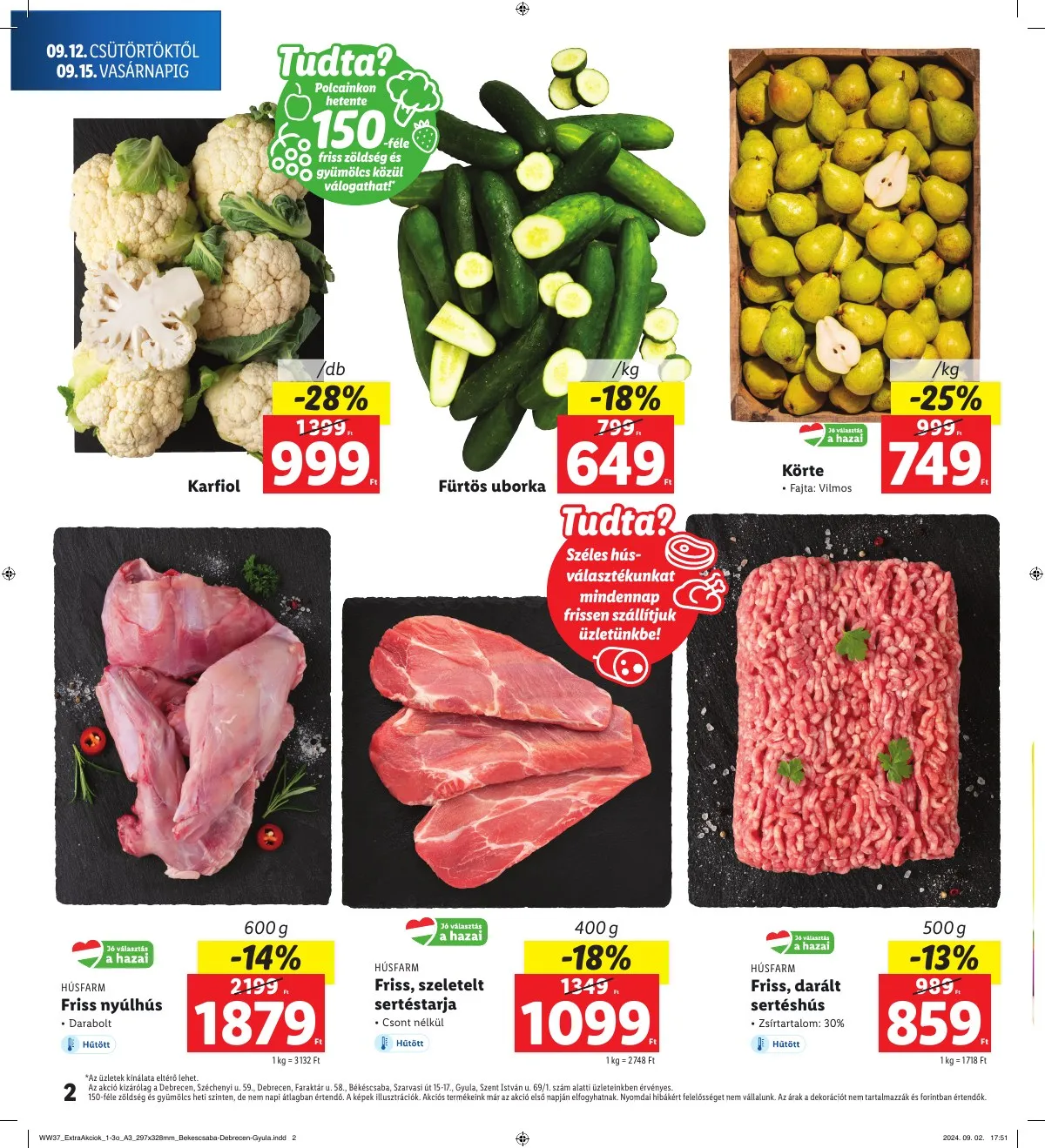 Lidl akciós újság Regionális 09.12–09.15 – 2. oldal
