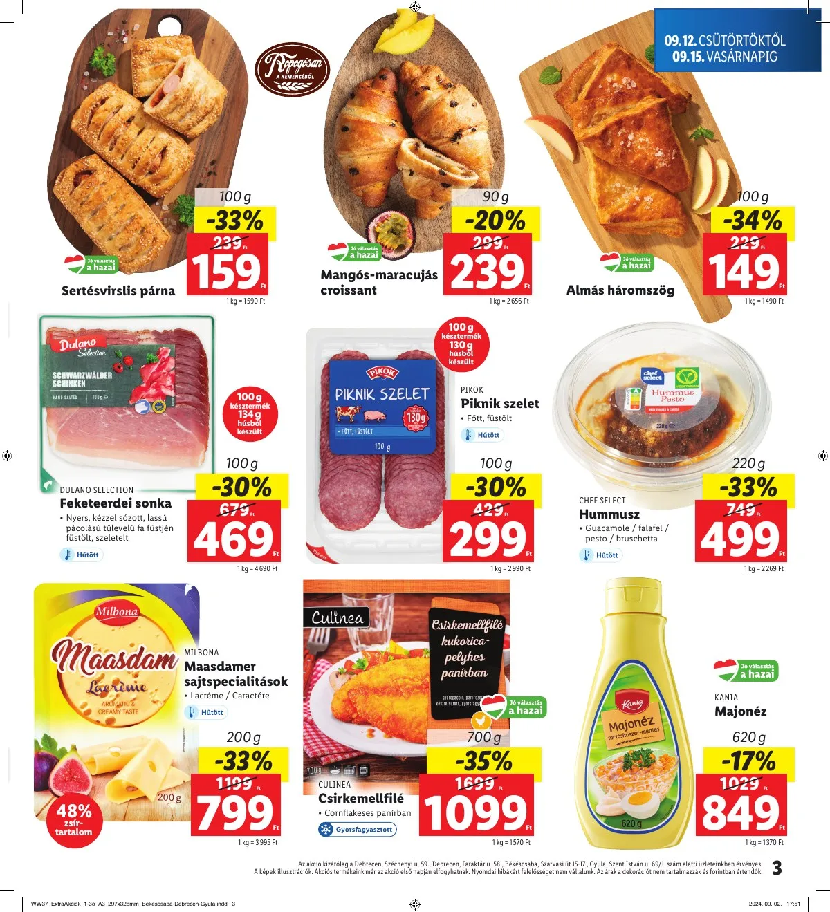 Lidl akciós újság Regionális 09.12–09.15 – 3. oldal
