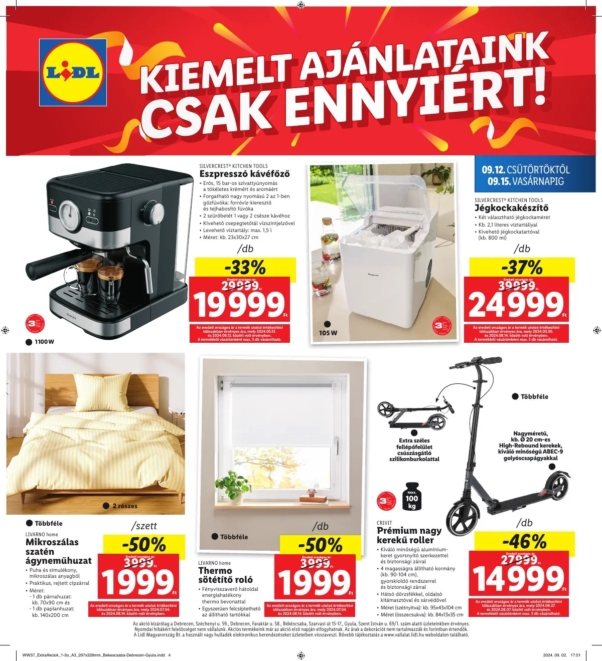 Lidl akciós újság Regionális 09.12–09.15 – 4. oldal