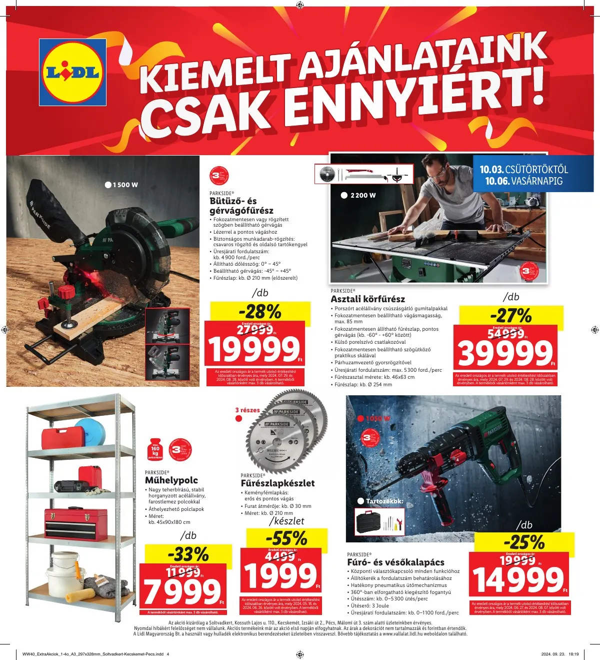 Lidl akciós újság Regionális 10.03–10.06 – 4. oldal