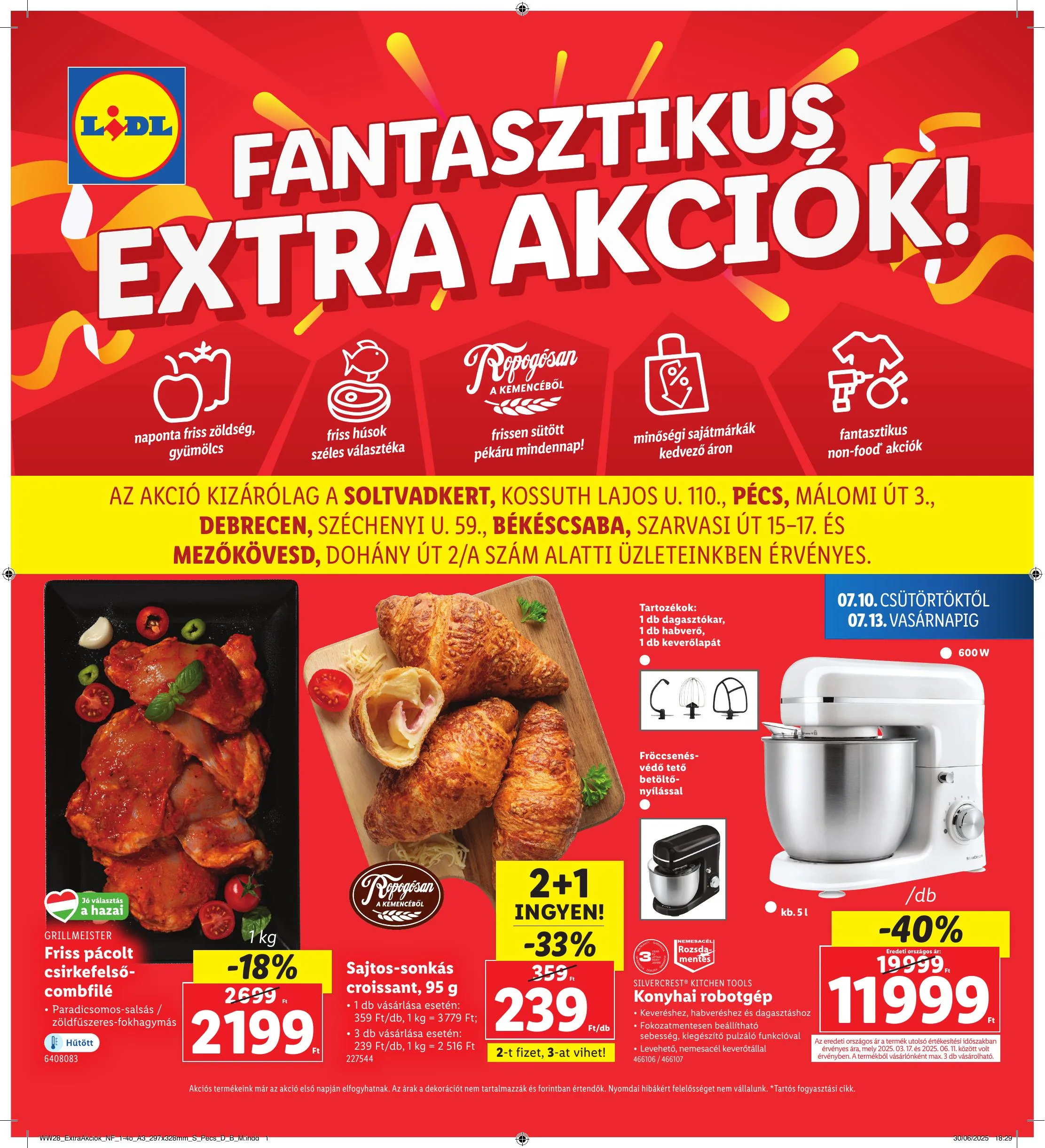 Lidl akciós újság Regionális 07.10–07.13