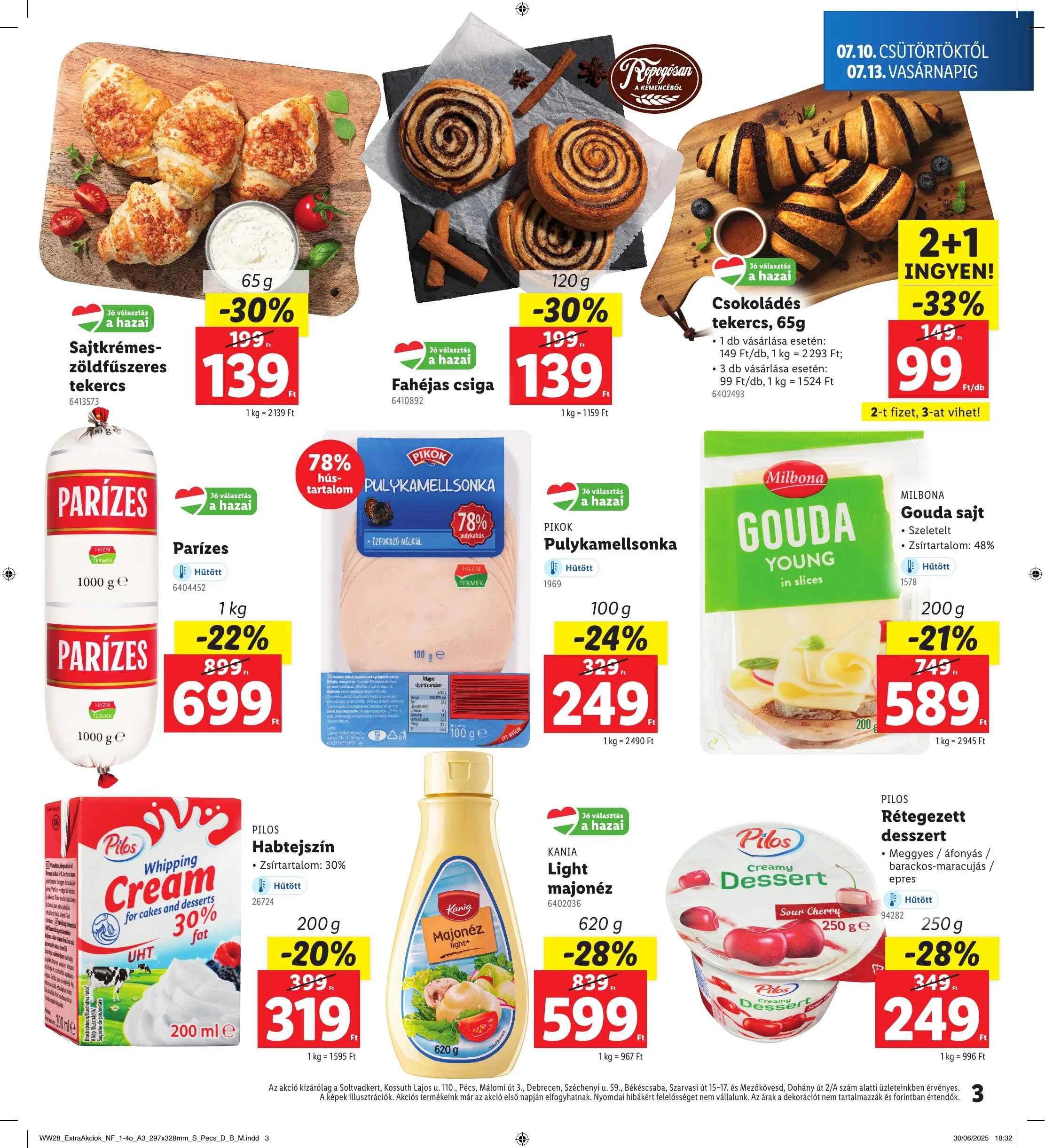 Lidl akciós újság Regionális 07.10–07.13 – 3. oldal