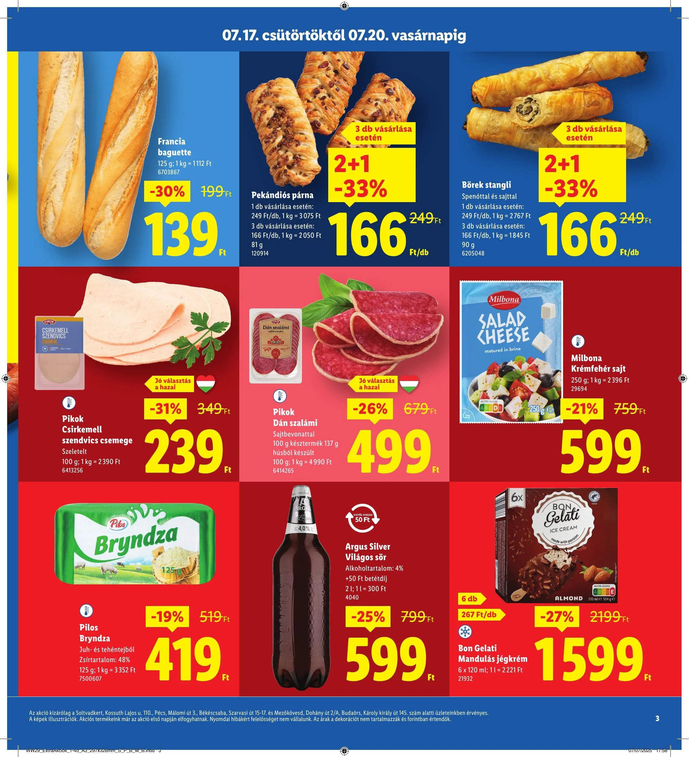 Lidl akciós újság Regionális 07.17–07.20 – 3. oldal