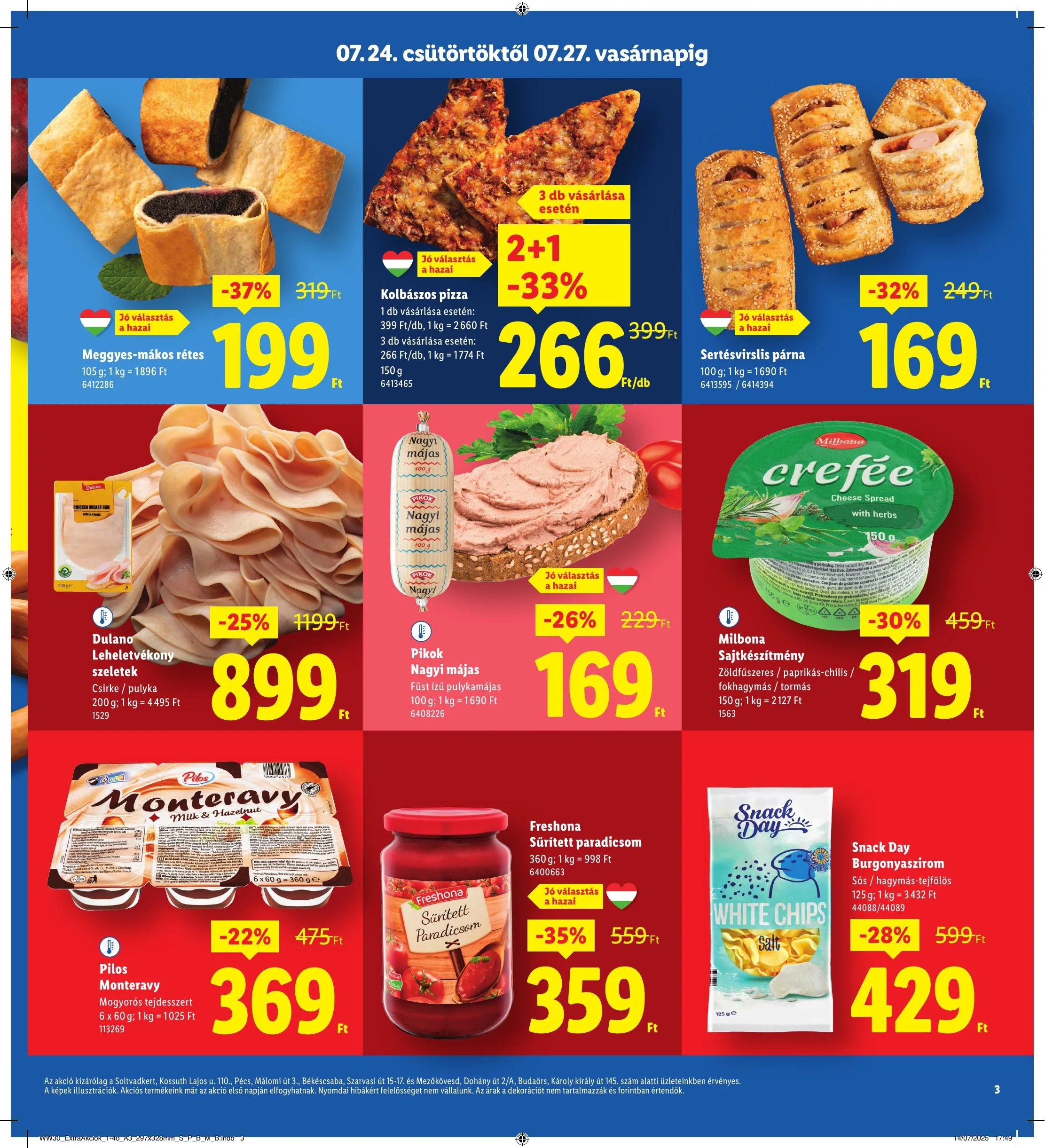 Lidl akciós újság Regionális 07.24–07.27 – 3. oldal
