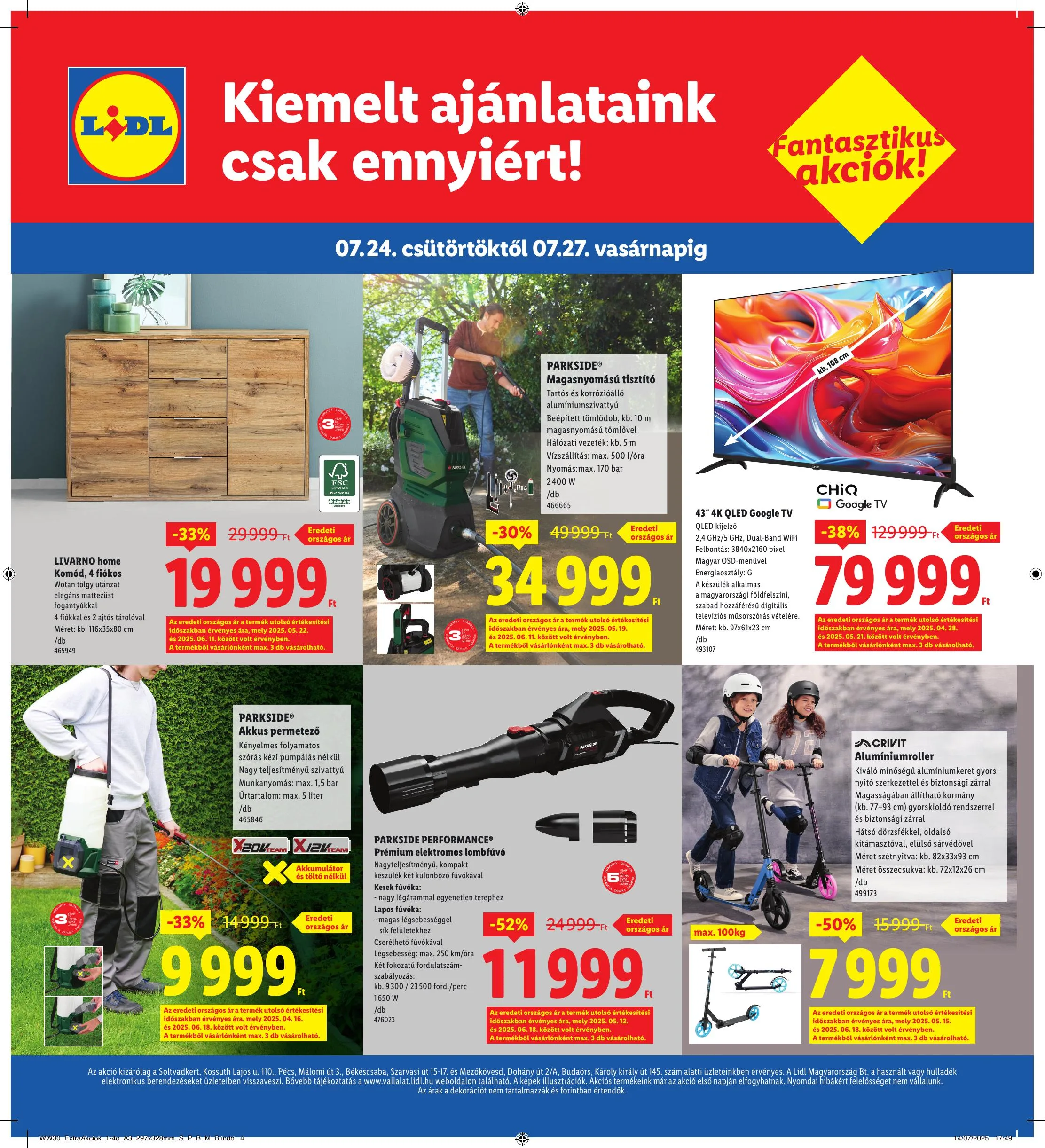Lidl akciós újság Regionális 07.24–07.27 – 4. oldal