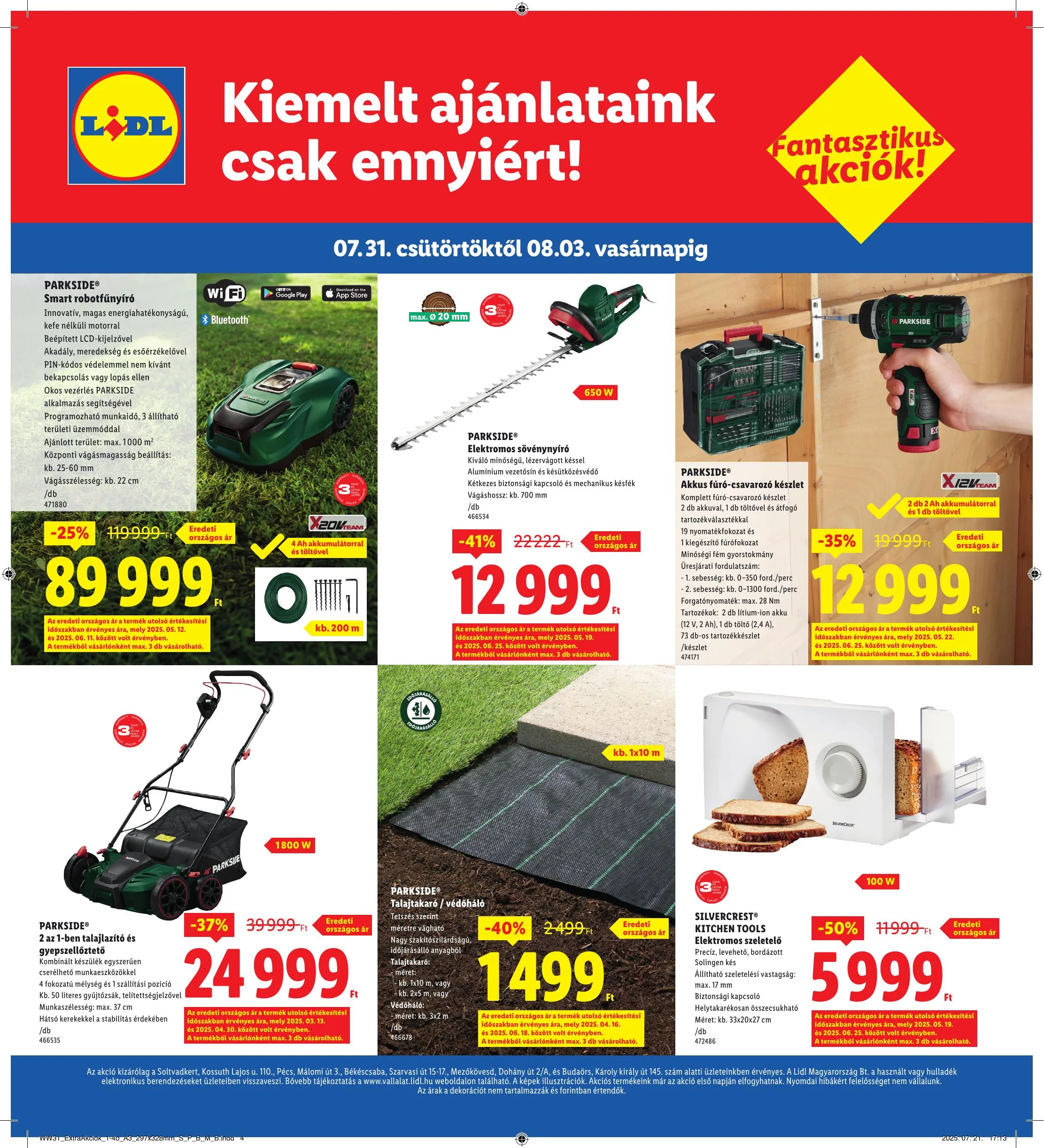 Lidl akciós újság Regionális 07.31–08.03 – 4. oldal