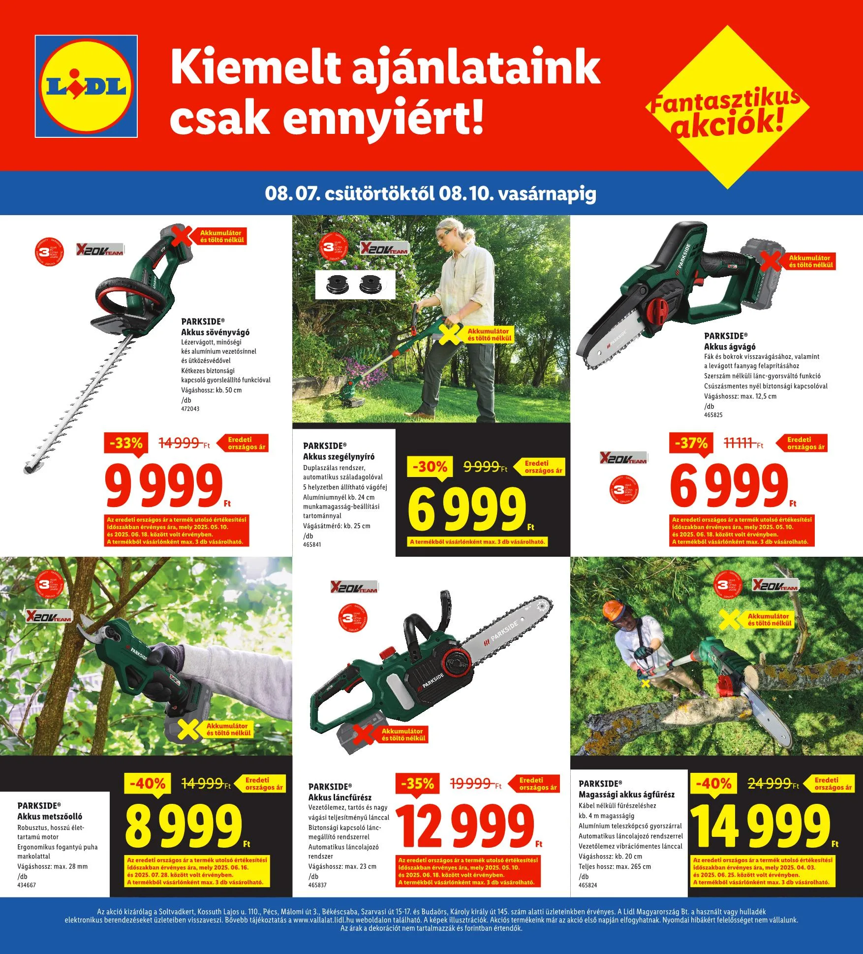 Lidl akciós újság Regionális 08.07–08.10 – 4. oldal
