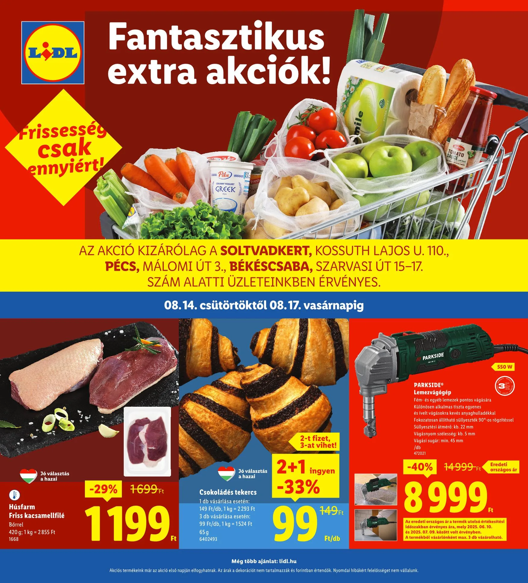 Lidl akciós újság Regionális 08.14–08.17