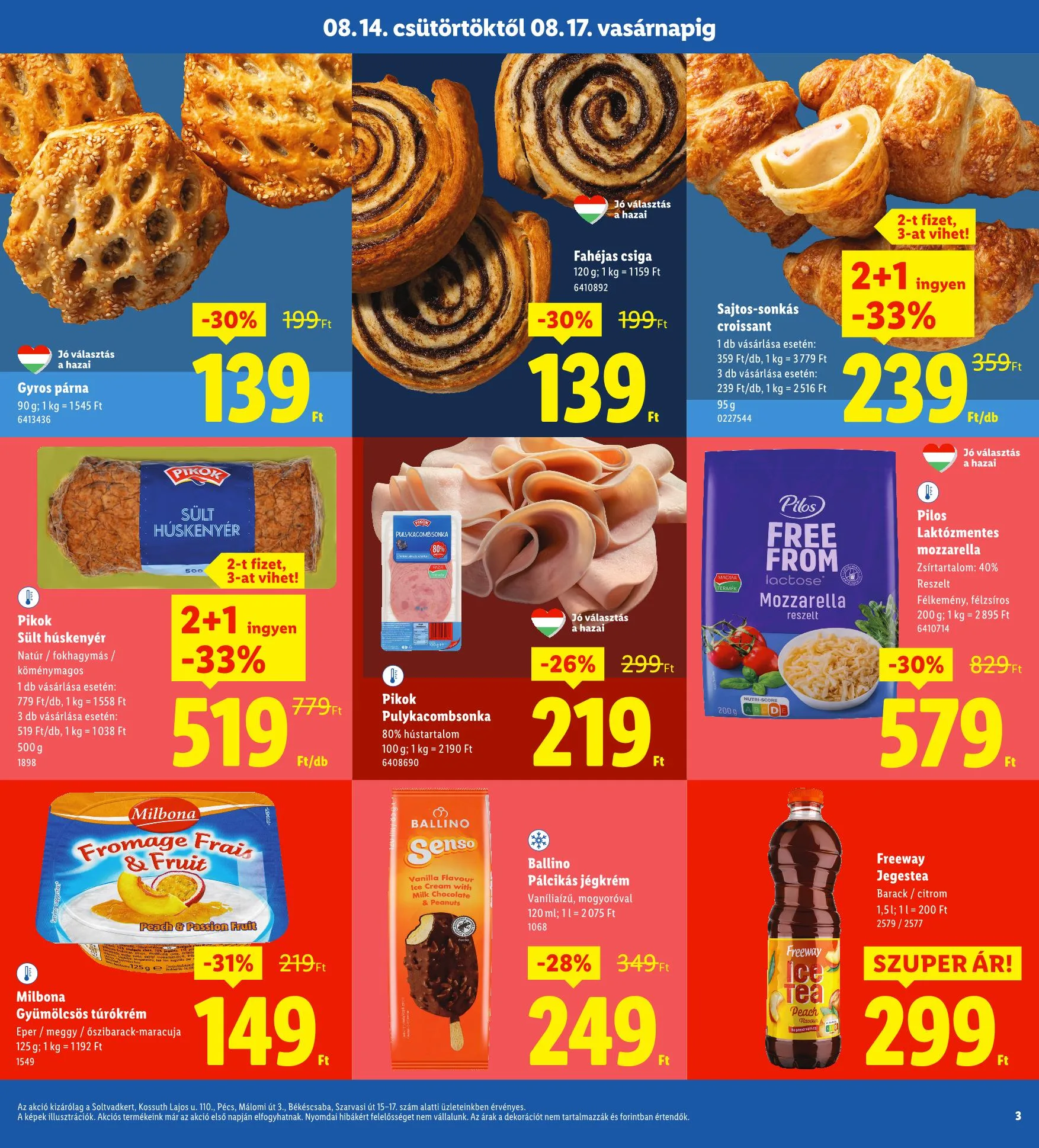 Lidl akciós újság Regionális 08.14–08.17 – 3. oldal