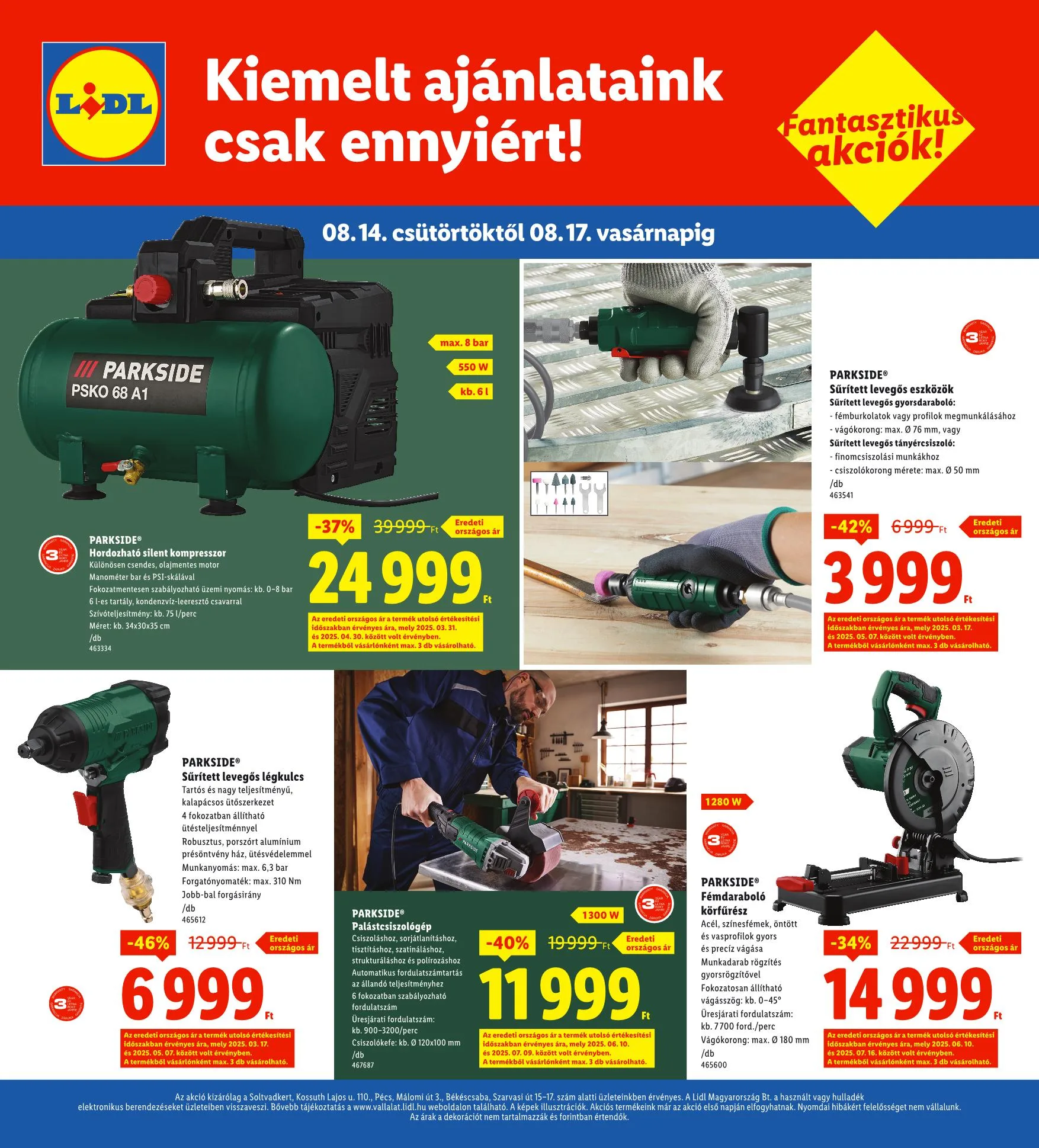 Lidl akciós újság Regionális 08.14–08.17 – 4. oldal