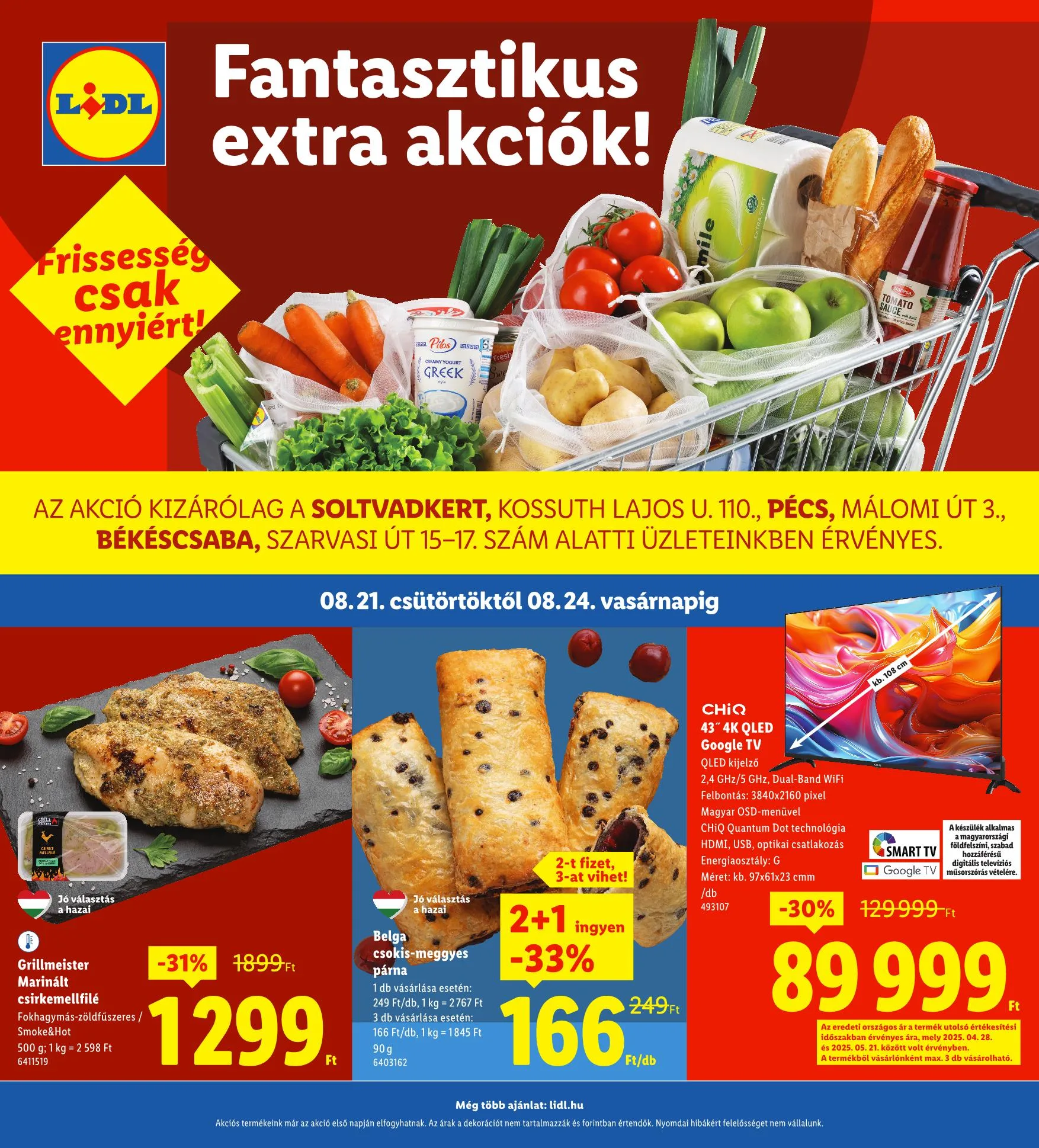 Lidl akciós újság Regionális 08.21–08.24