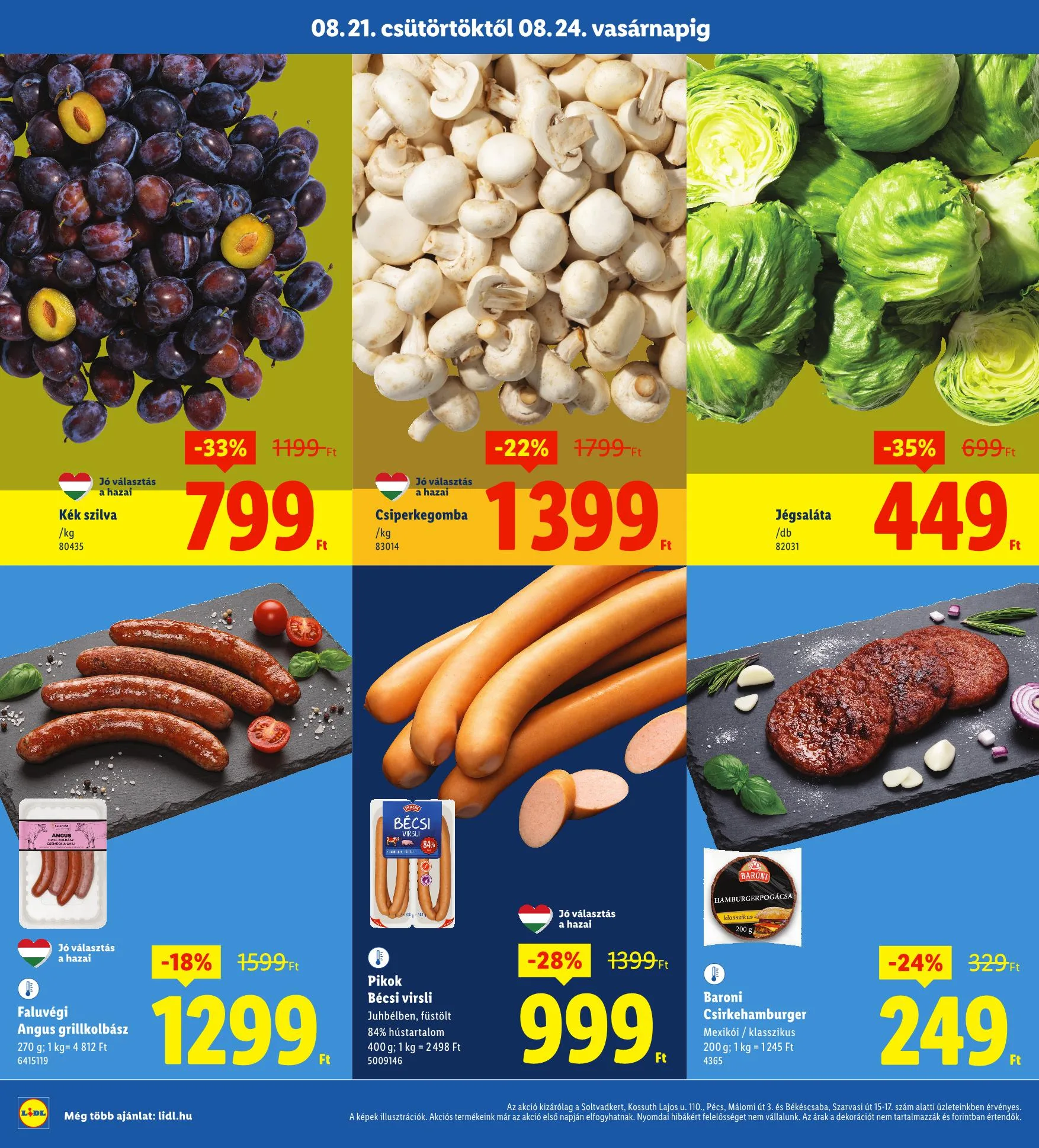 Lidl akciós újság Regionális 08.21–08.24 – 2. oldal
