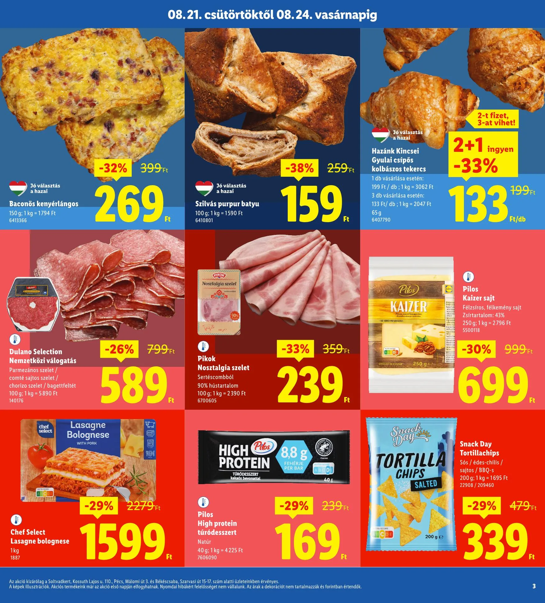 Lidl akciós újság Regionális 08.21–08.24 – 3. oldal