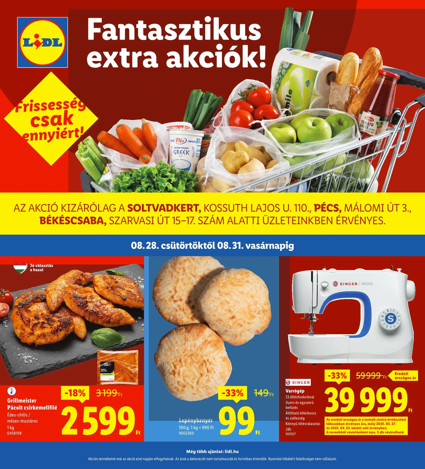 Lidl akciós újság Regionális 08.28–08.31