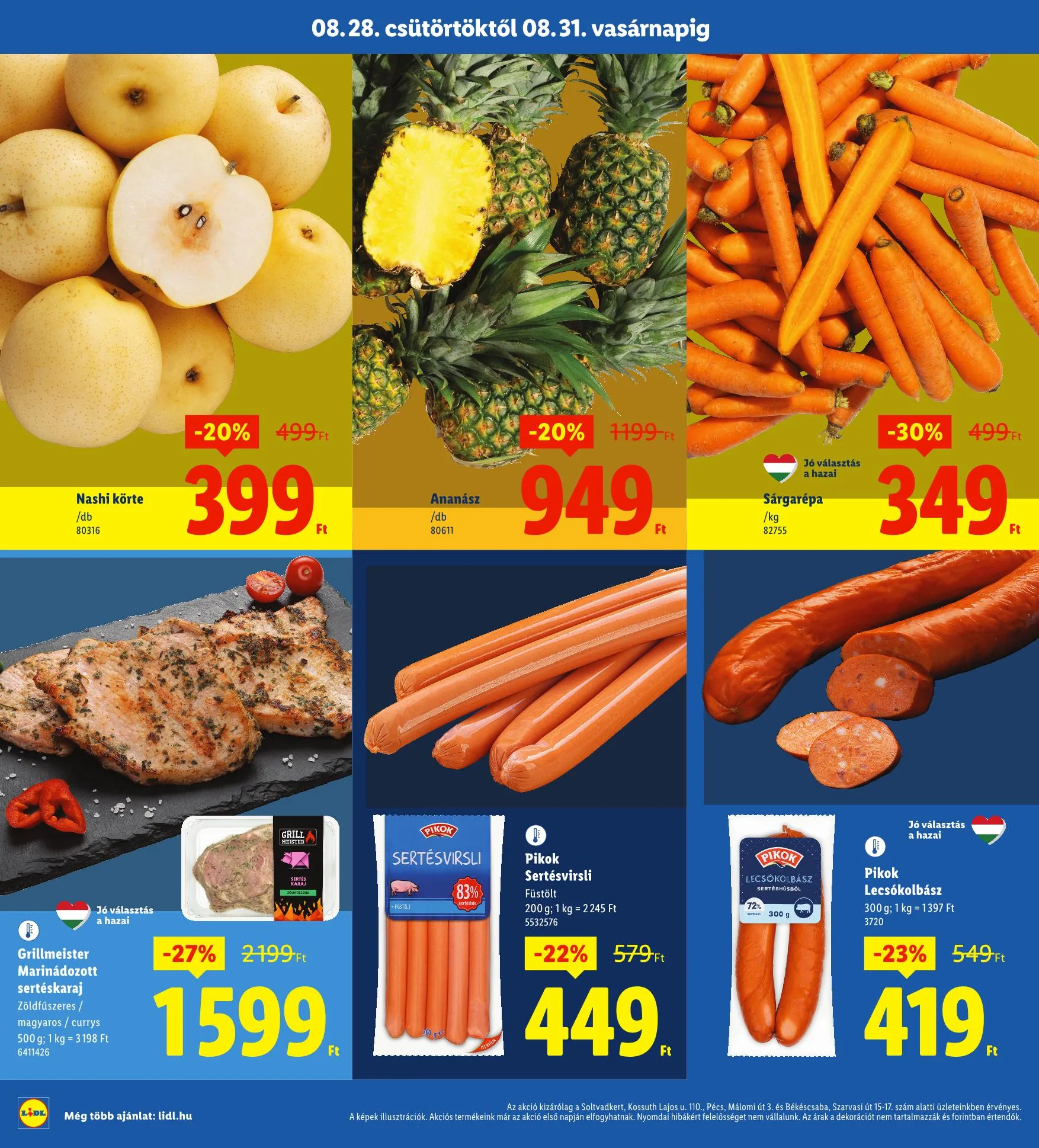 Lidl akciós újság Regionális 08.28–08.31 – 2. oldal