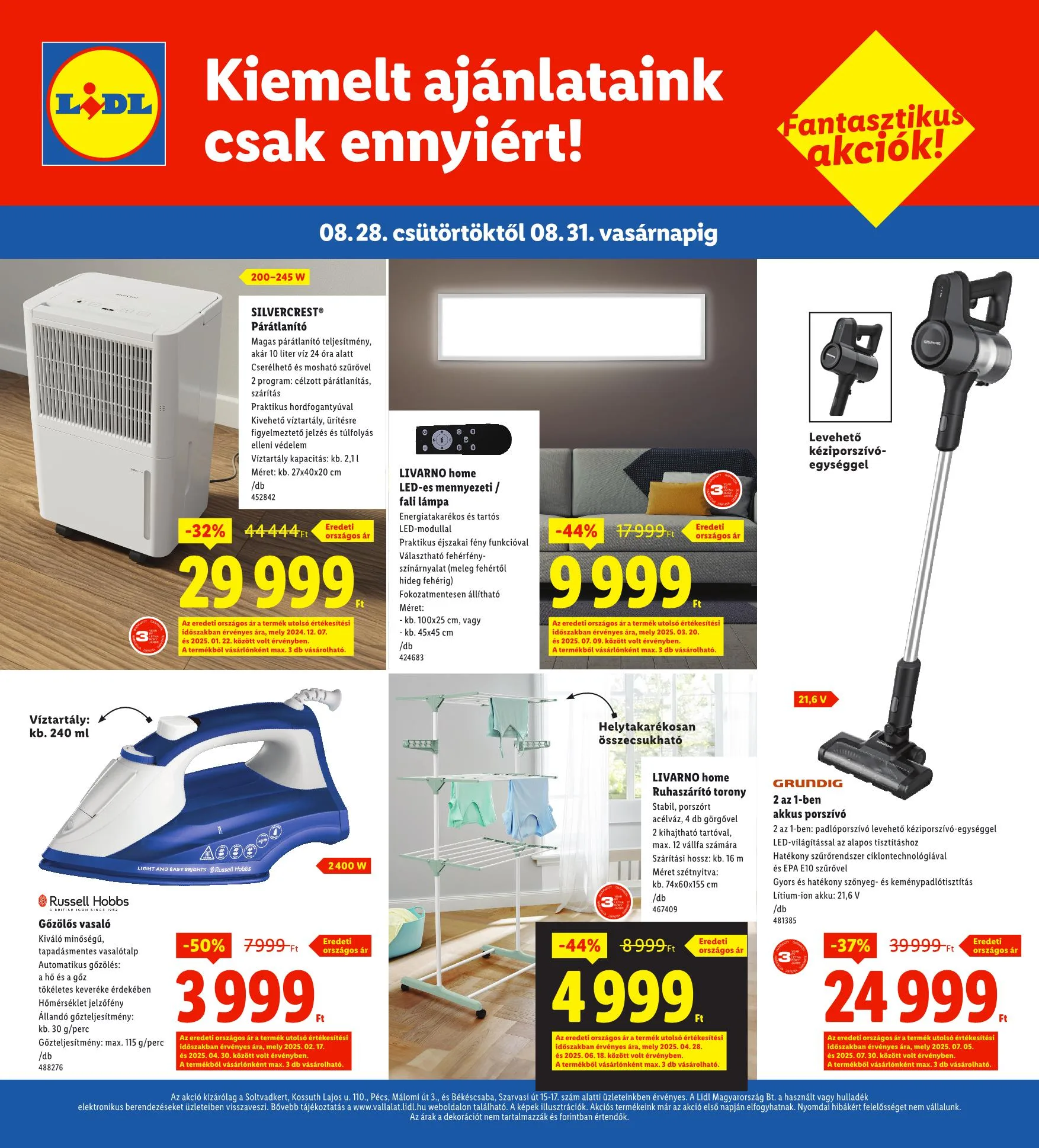 Lidl akciós újság Regionális 08.28–08.31 – 4. oldal