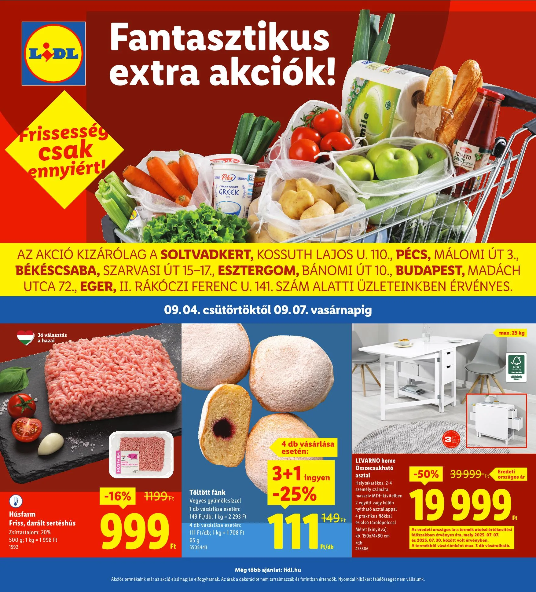 Lidl akciós újság Regionális 09.04–09.07