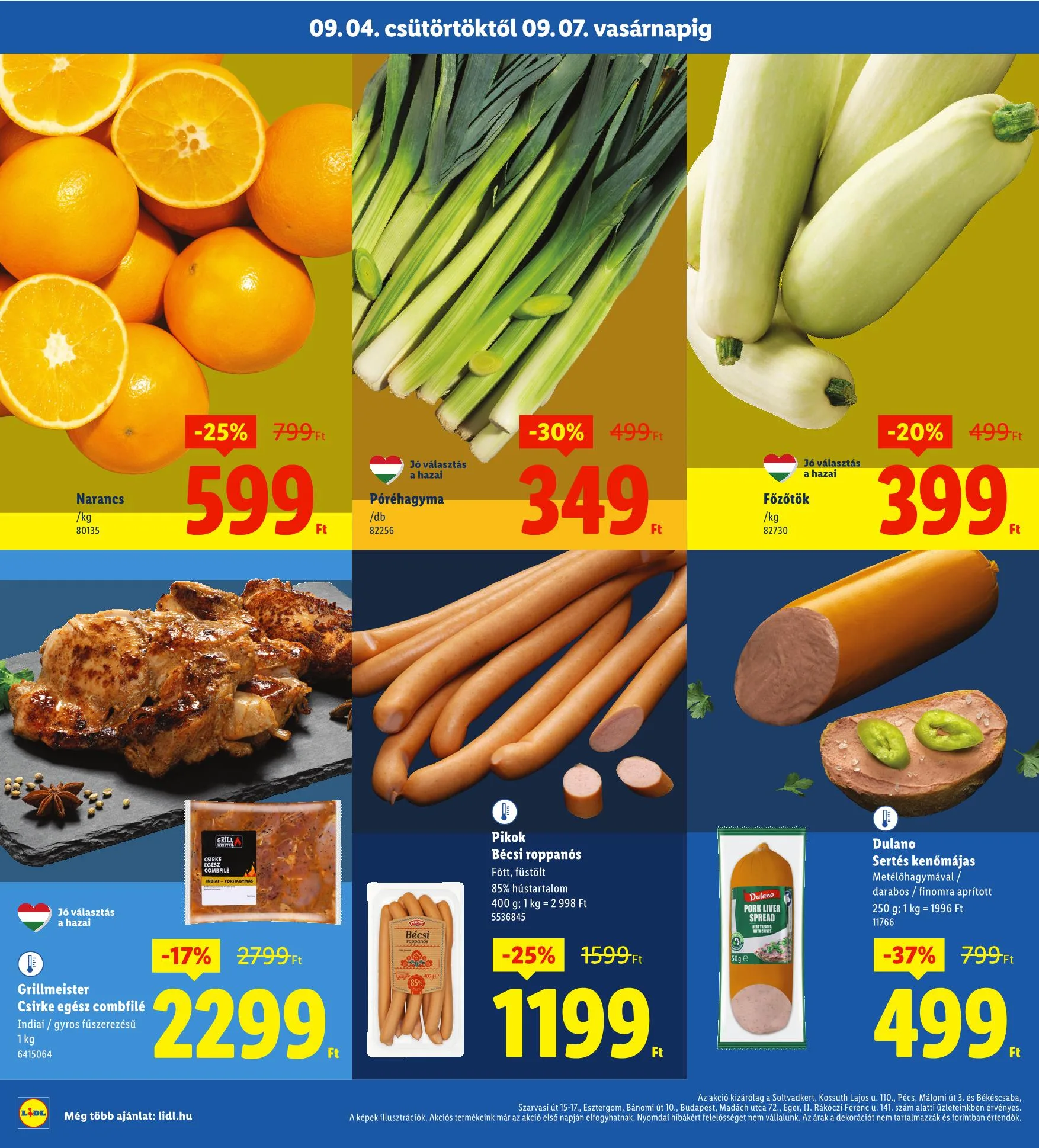 Lidl akciós újság Regionális 09.04–09.07 – 2. oldal