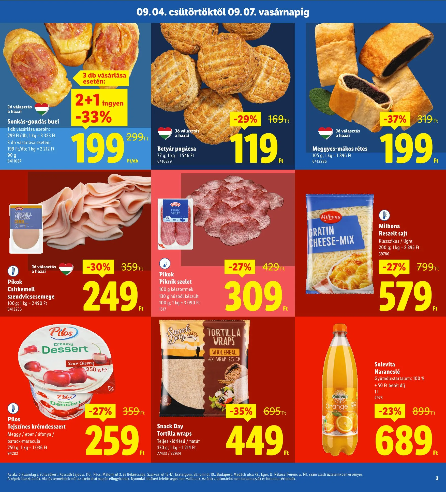 Lidl akciós újság Regionális 09.04–09.07 – 3. oldal
