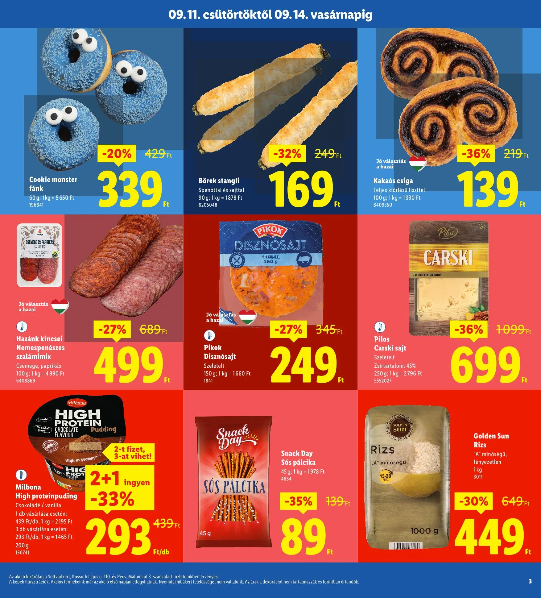 Lidl akciós újság Regionális 09.11–09.14 – 3. oldal