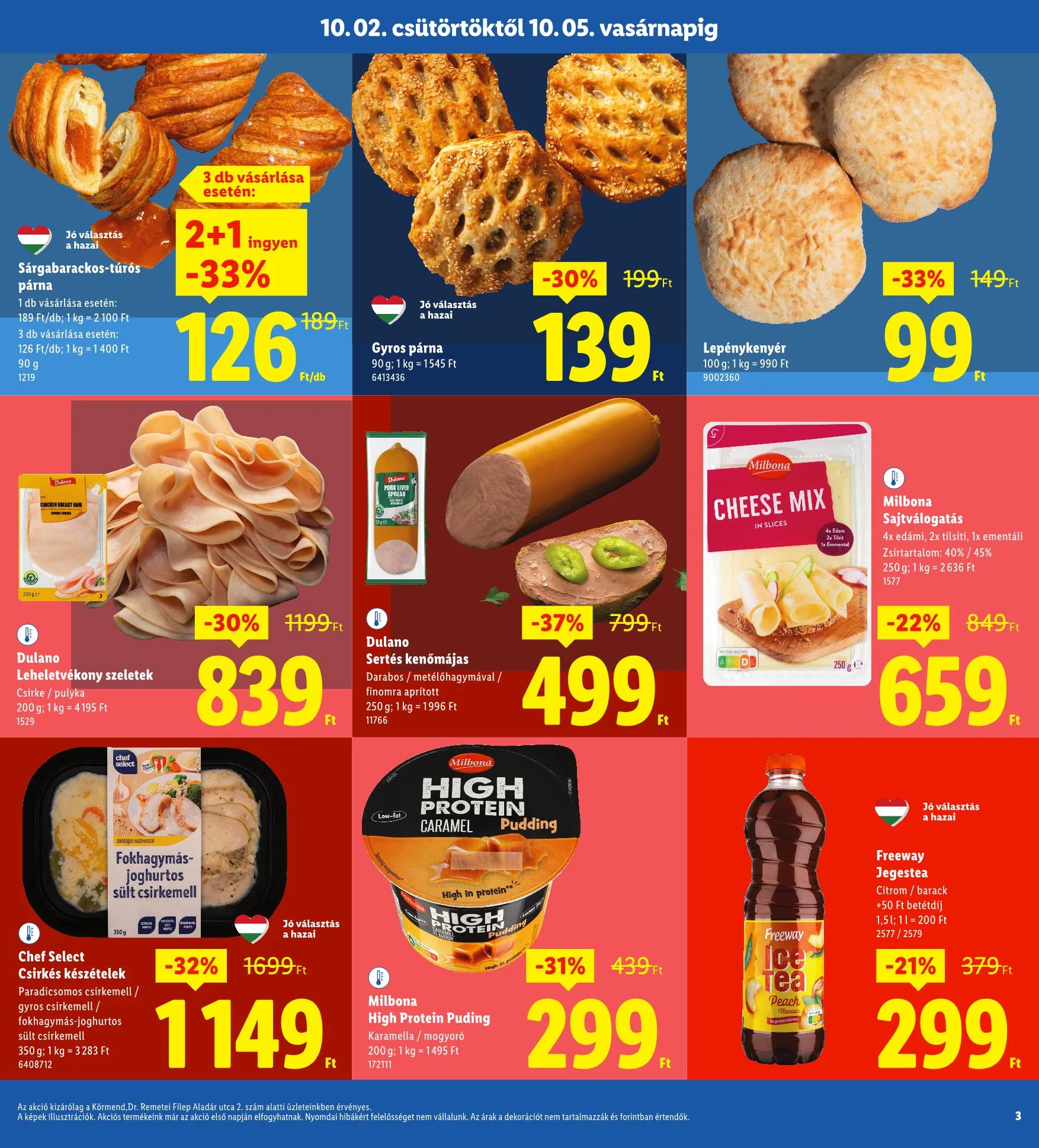 Lidl akciós újság Regionális 10.02–10.05 – 3. oldal