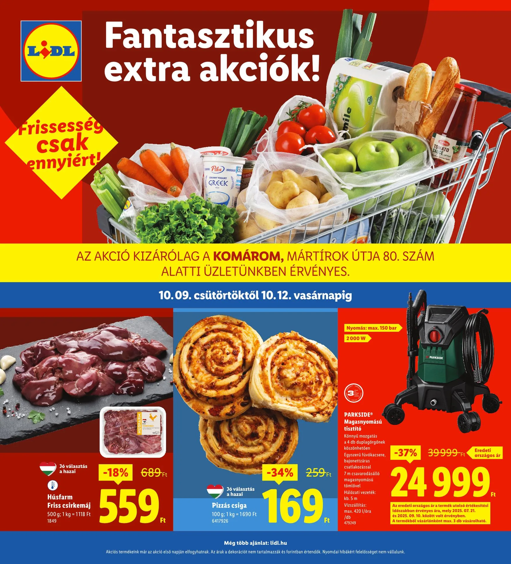 Lidl akciós újság Regionális 10.09–10.12