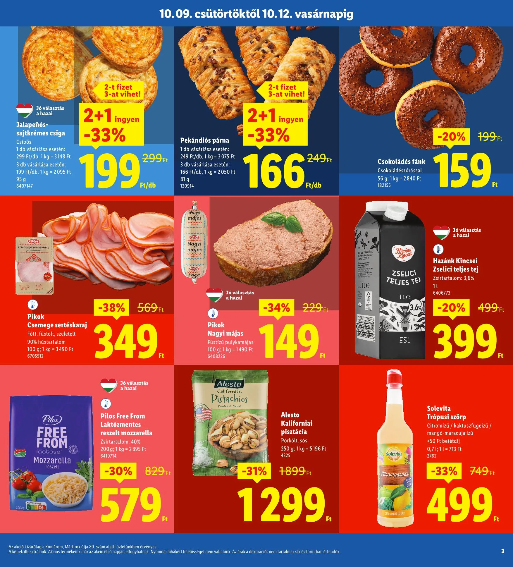 Lidl akciós újság Regionális 10.09–10.12 – 3. oldal
