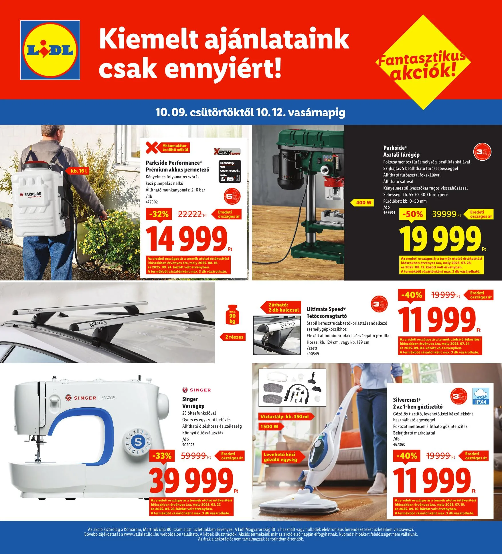 Lidl akciós újság Regionális 10.09–10.12 – 4. oldal