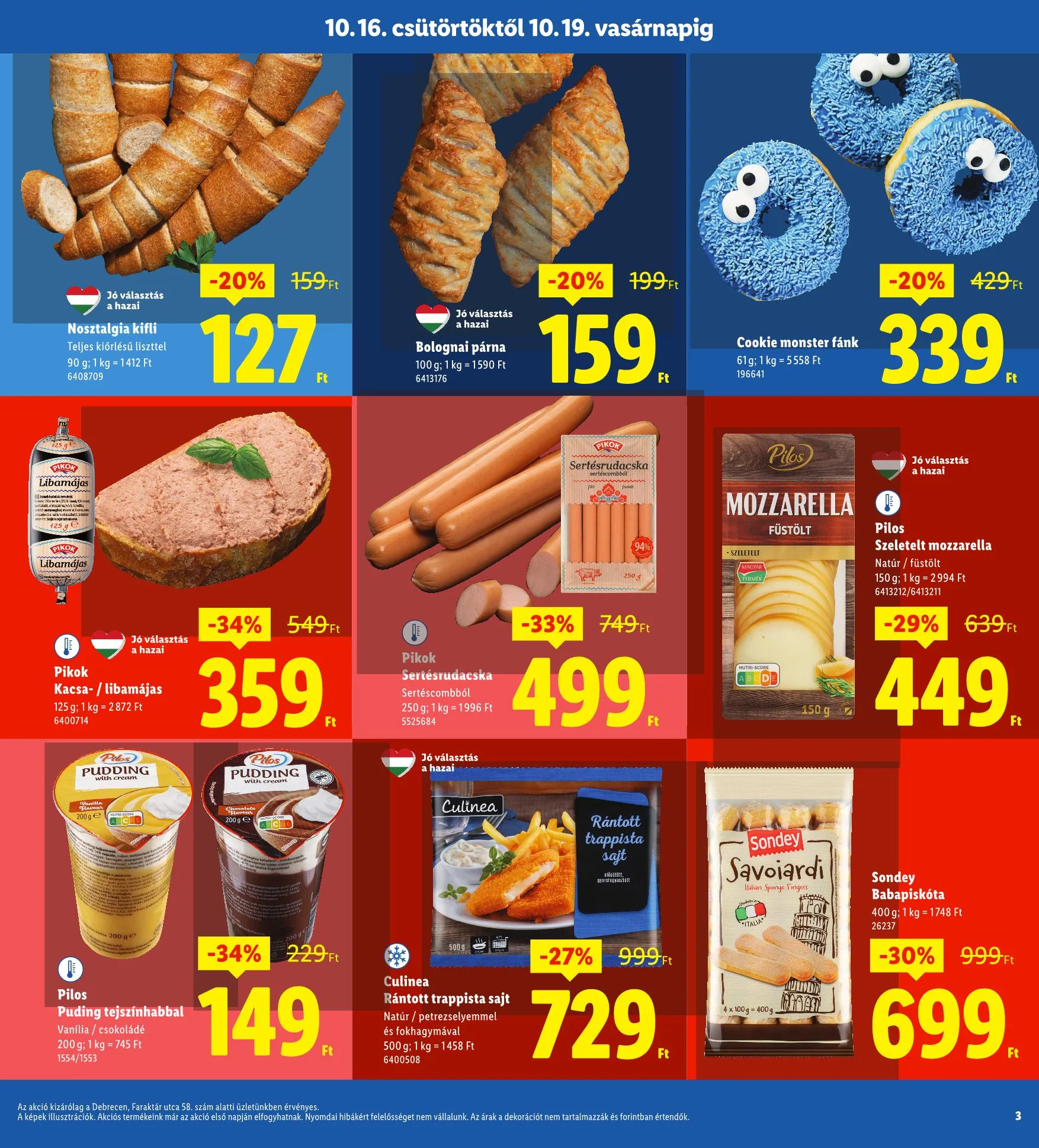 Lidl akciós újság Regionális 10.16–10.19 – 3. oldal