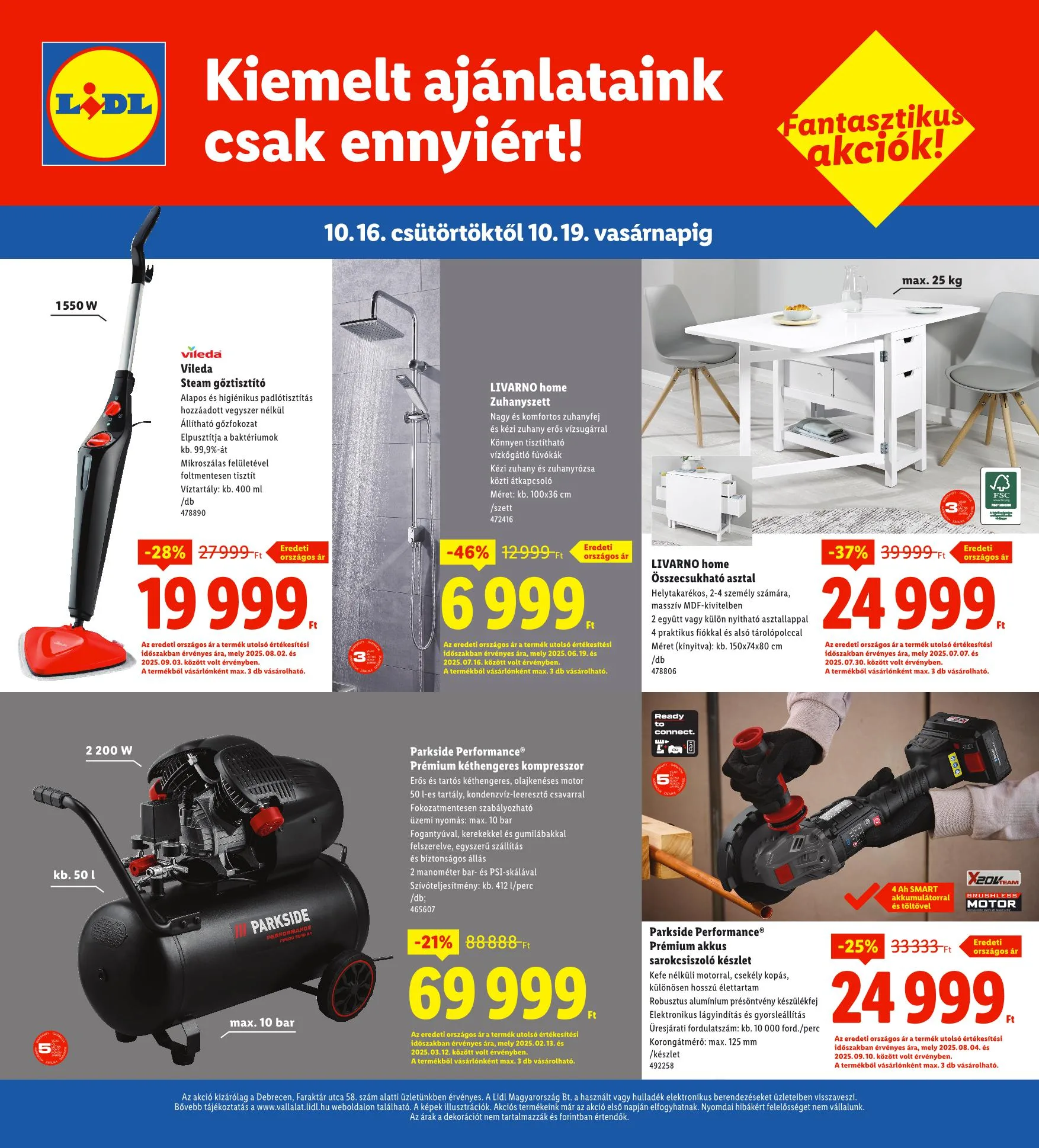 Lidl akciós újság Regionális 10.16–10.19 – 4. oldal
