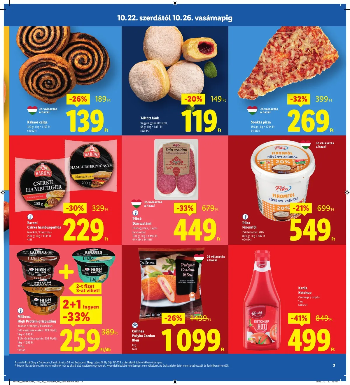 Lidl akciós újság Regionális 10.22–10.26 – 3. oldal