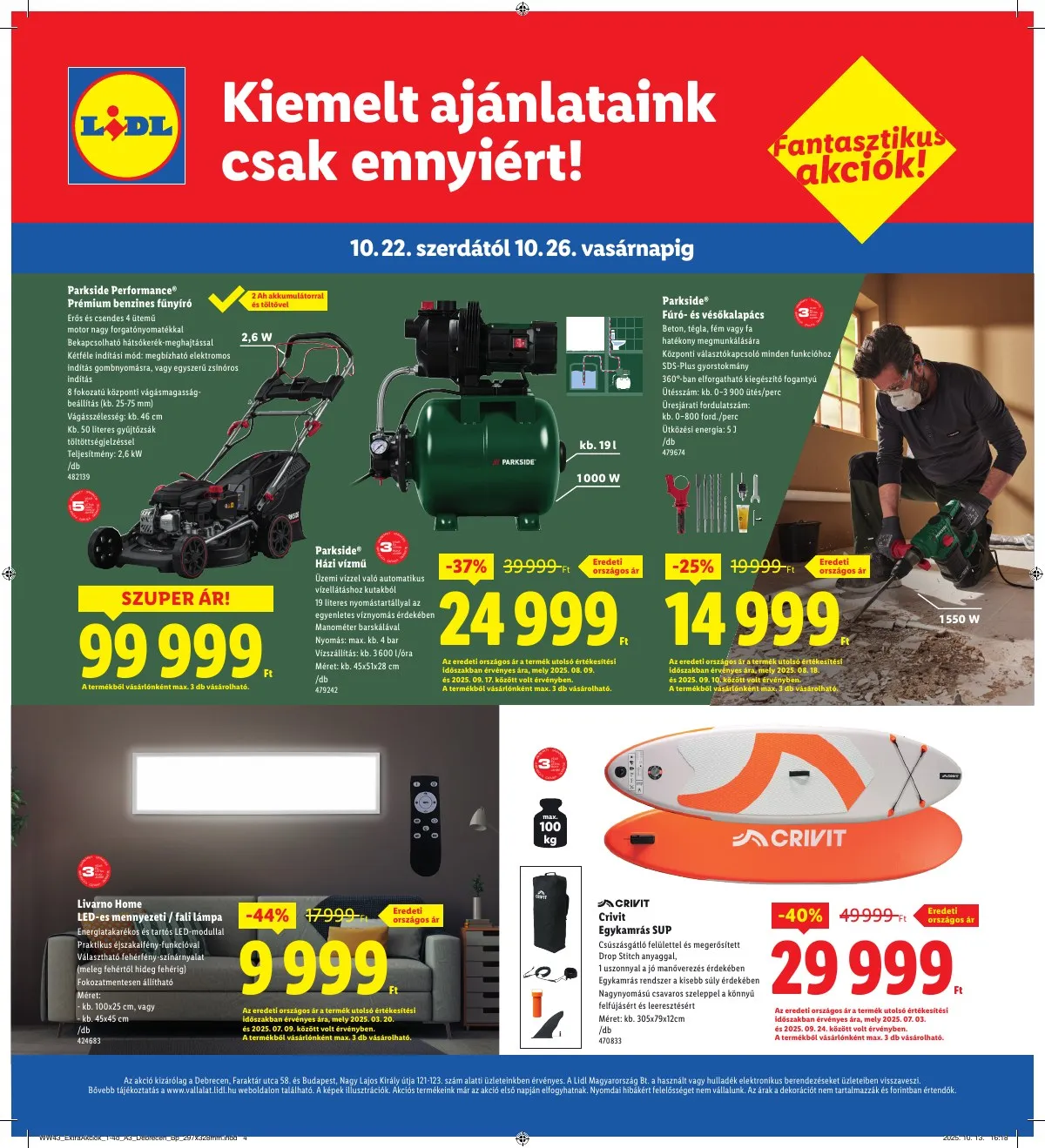 Lidl akciós újság Regionális 10.22–10.26 – 4. oldal
