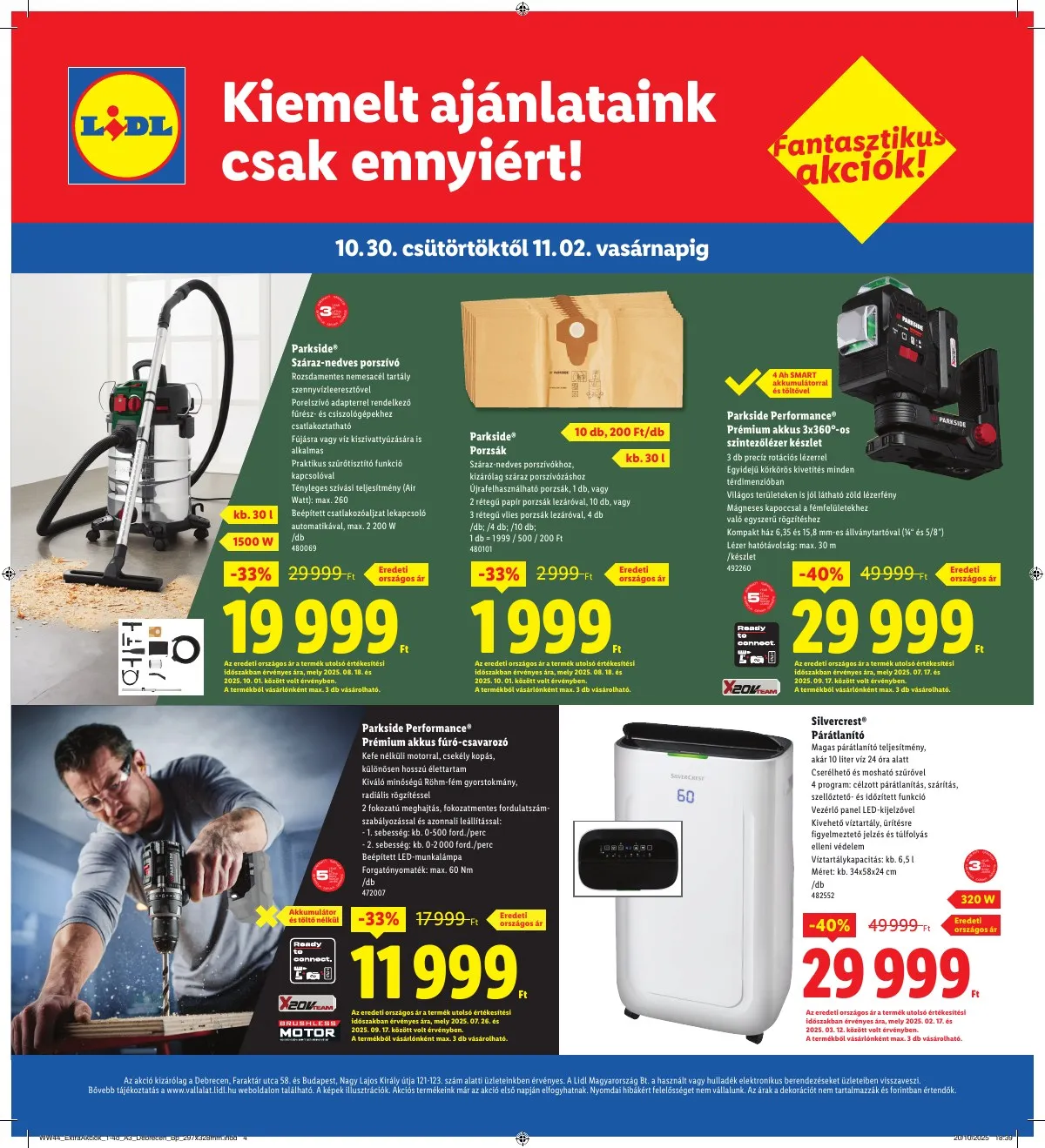 Lidl akciós újság Regionális 10.30–11.02 – 4. oldal