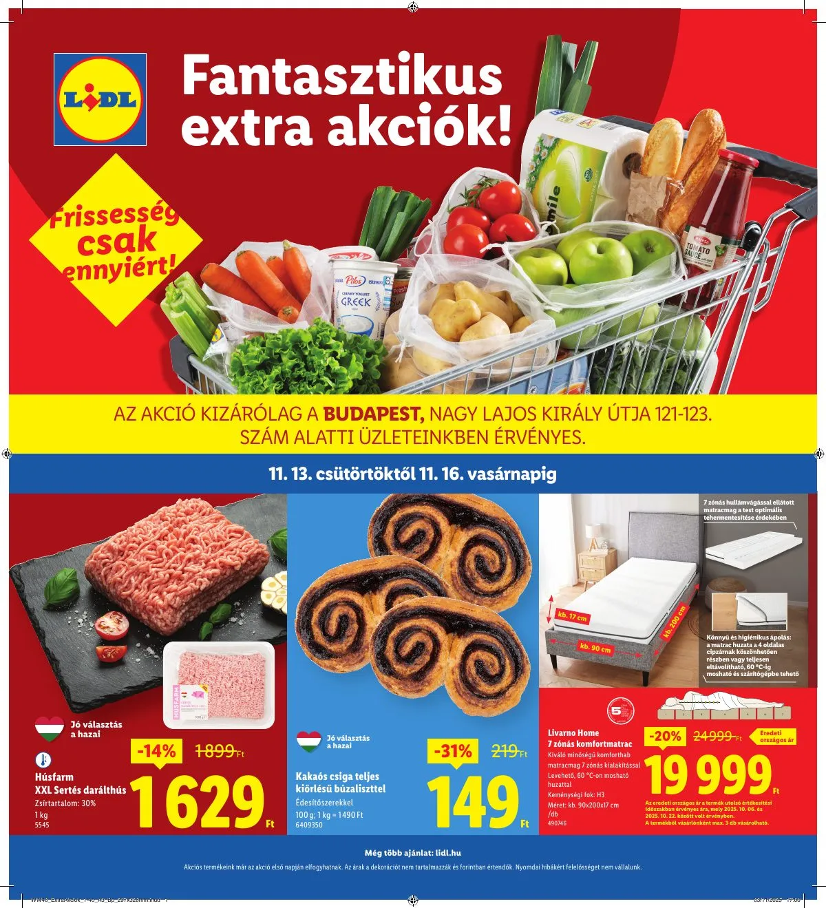 Lidl akciós újság Regionális 11.13–11.16