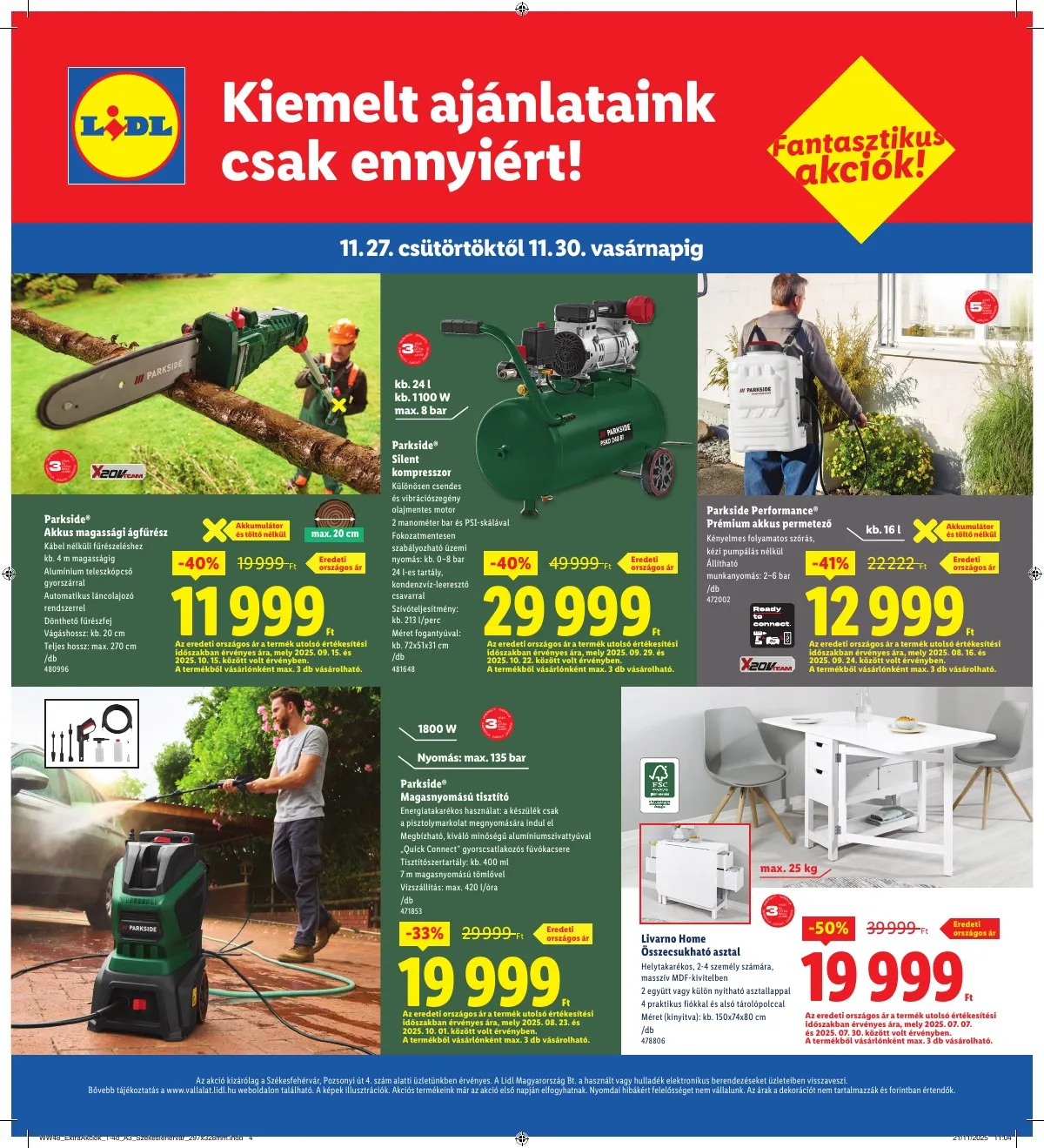 Lidl akciós újság Regionális 11.27–11.30 – 4. oldal