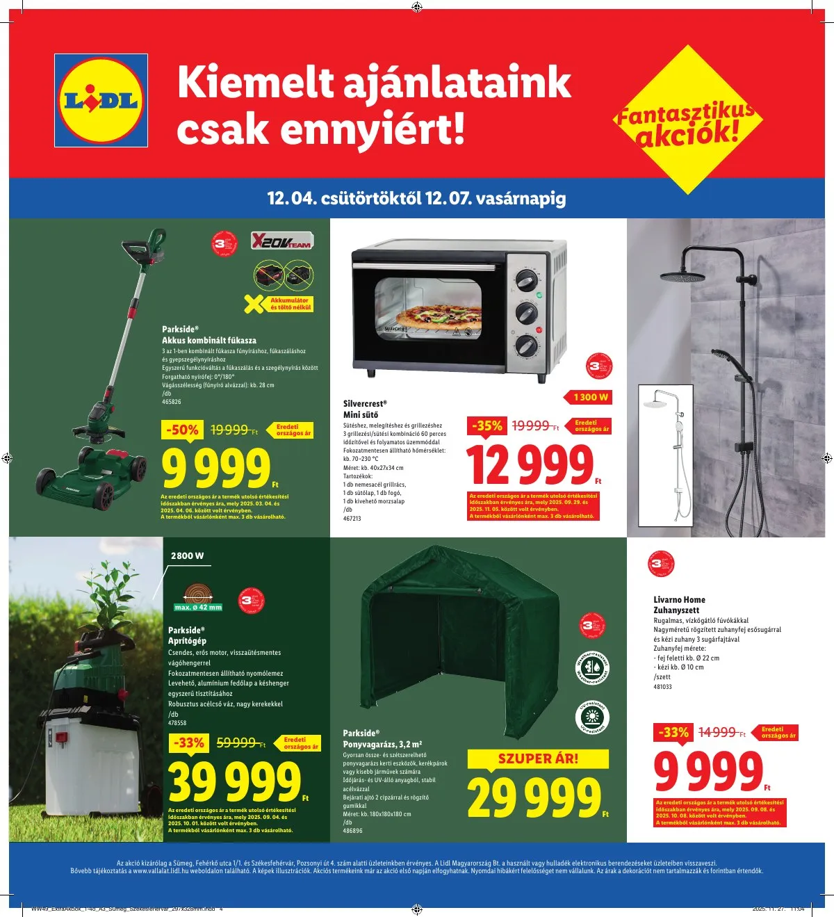 Lidl akciós újság Regionális 12.04–12.07 – 4. oldal