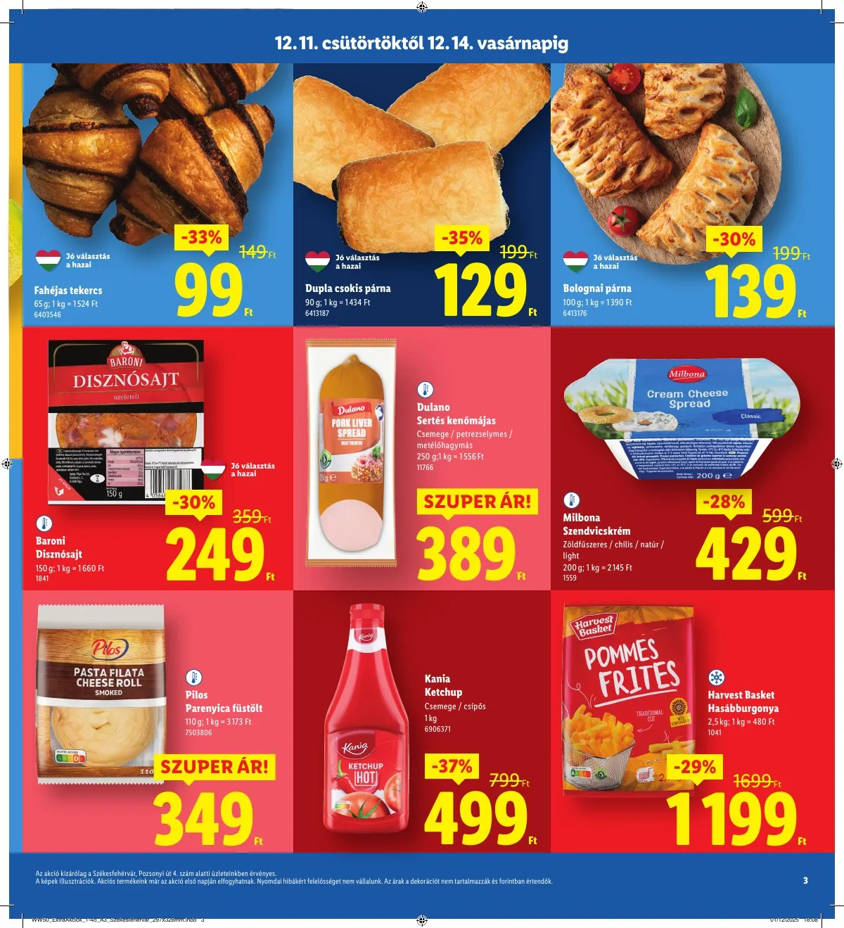 Lidl akciós újság Regionális 12.11–12.14 – 3. oldal