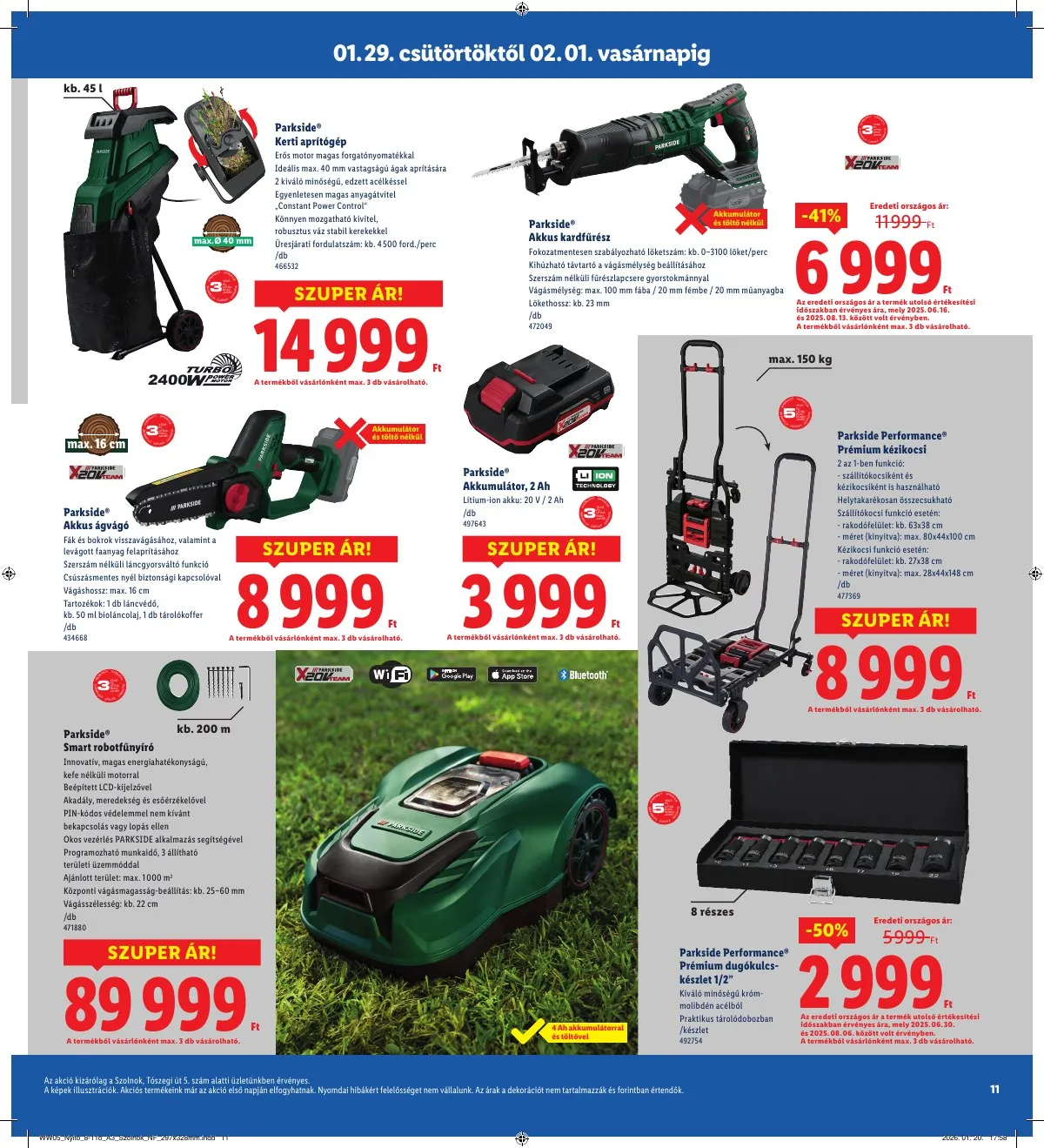 Lidl akciós újság Regionális 01.29–02.01 – 11. oldal